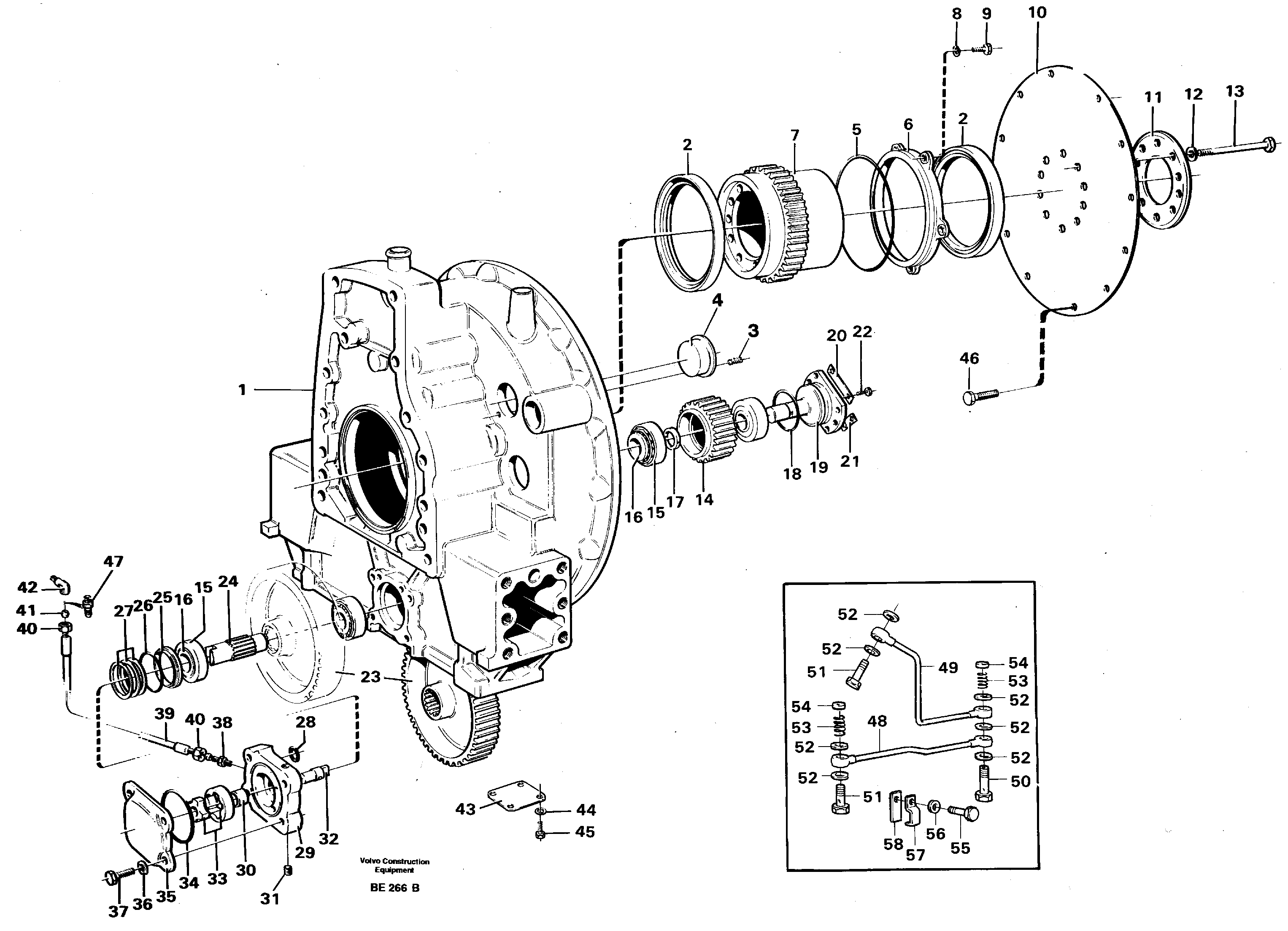 Pump drive — volvo parts diagram