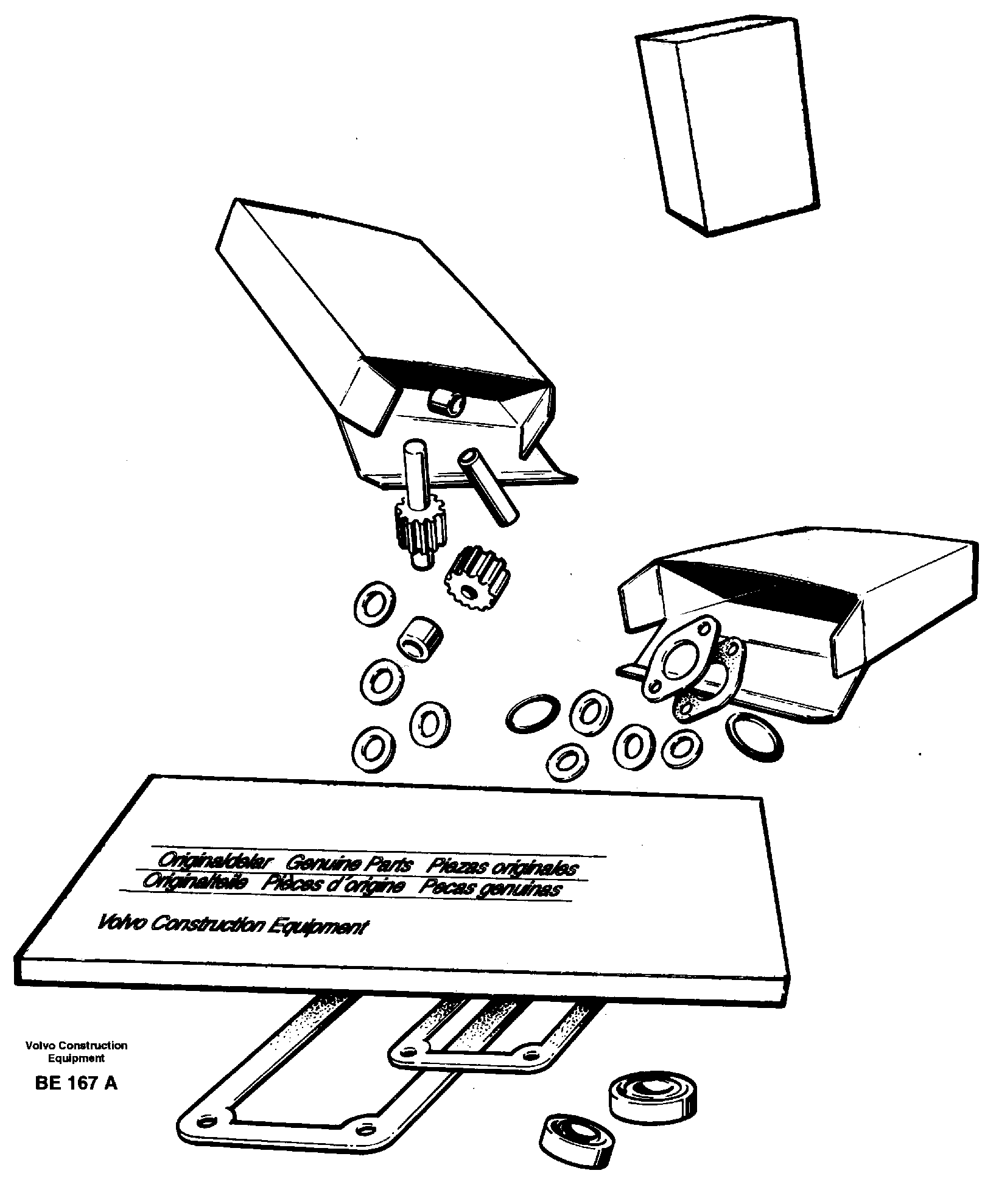 Repair kits for engine — volvo parts diagram
