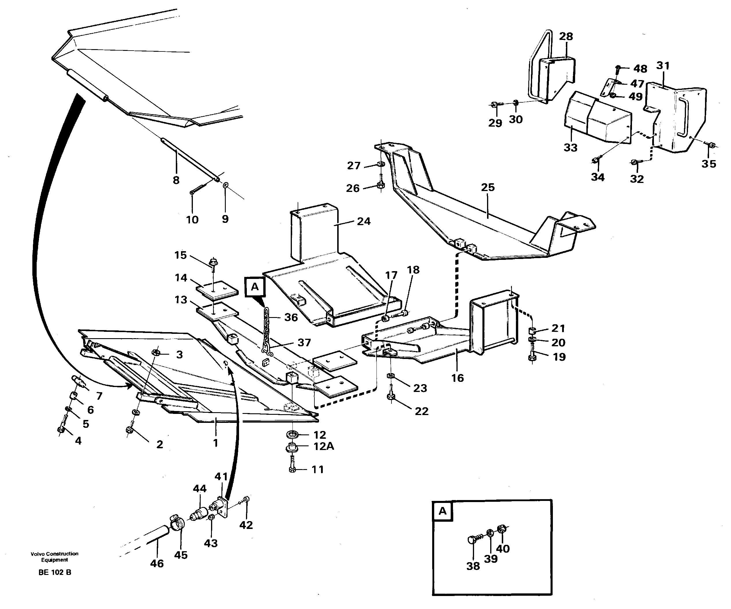 Protecting plates — volvo parts diagram