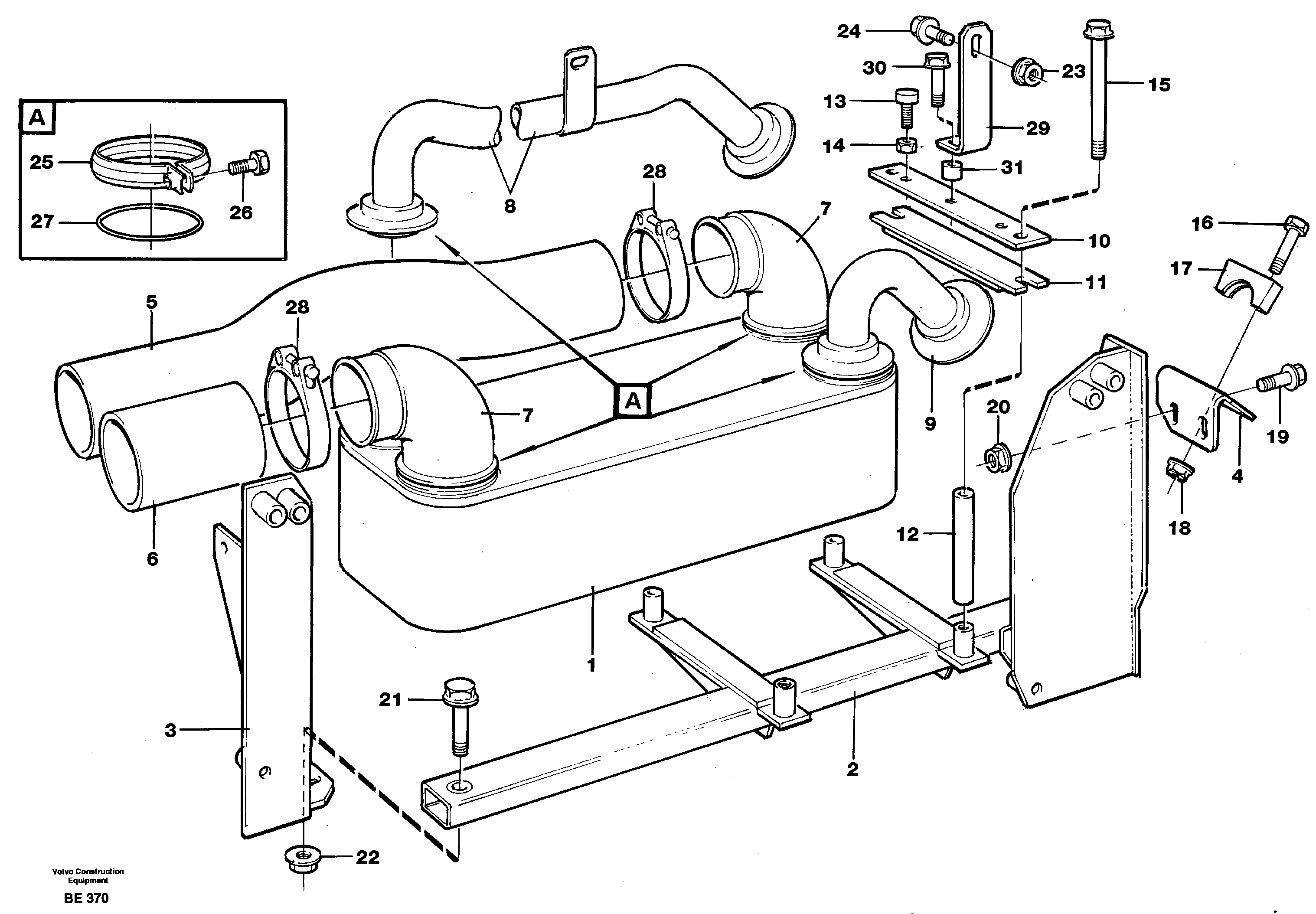 Heat exchanger SER NO 2780 - — volvo parts diagram