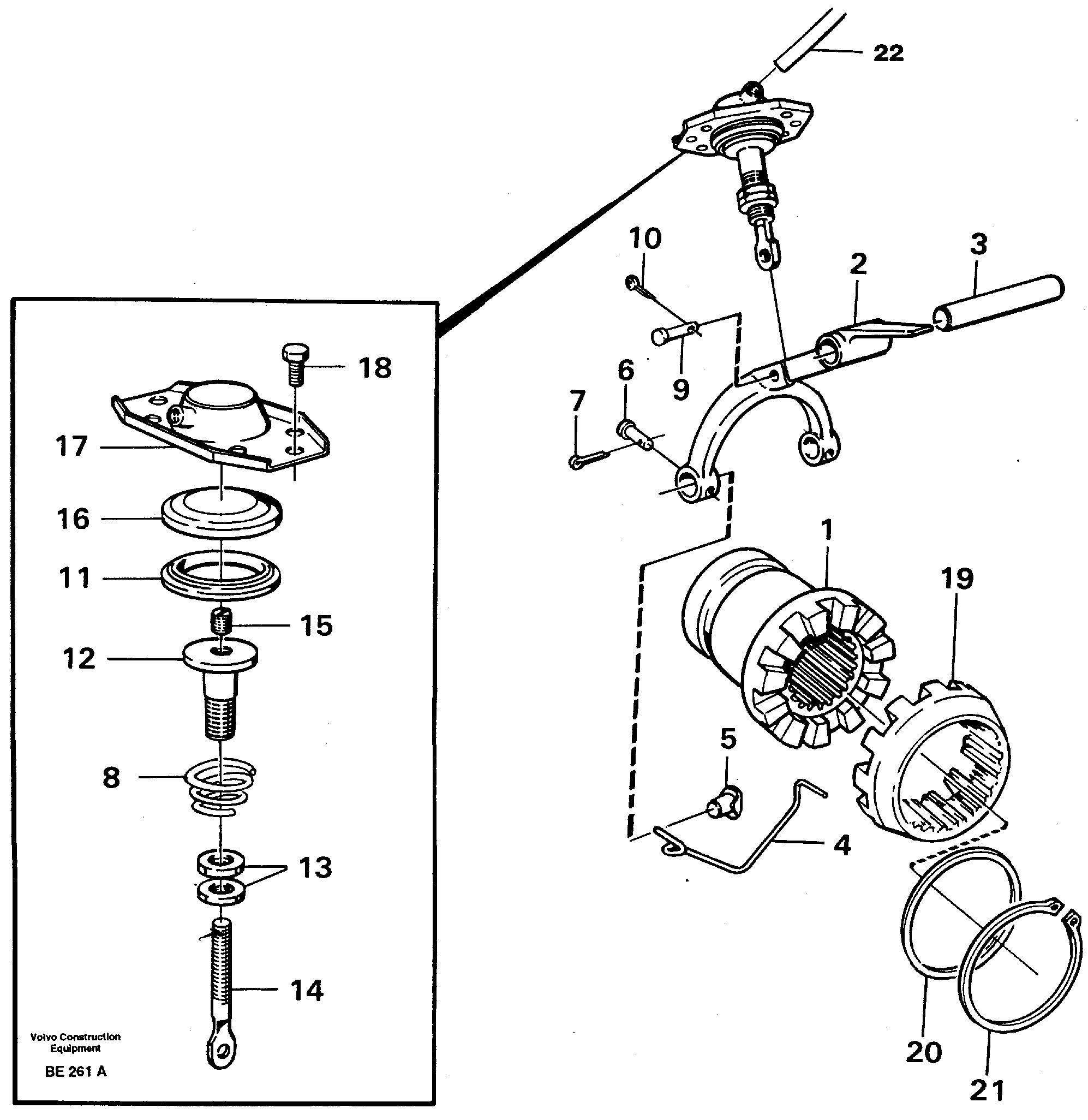 Differential lock  Ah63g, Ah63h — volvo parts diagram