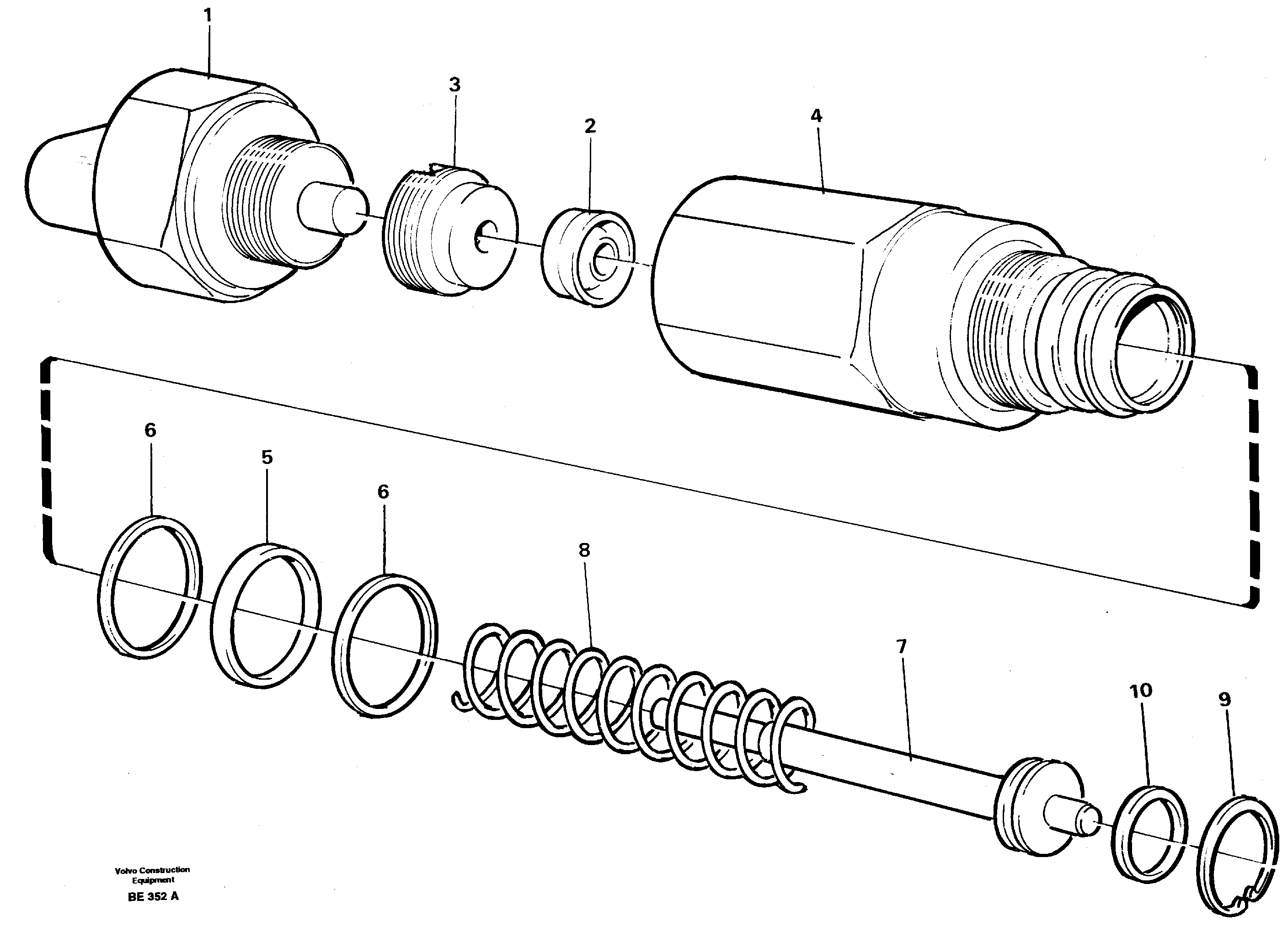 Pressure sensor  SER NO 2082 -, SER NO 2057 - (USA) — volvo parts diagram