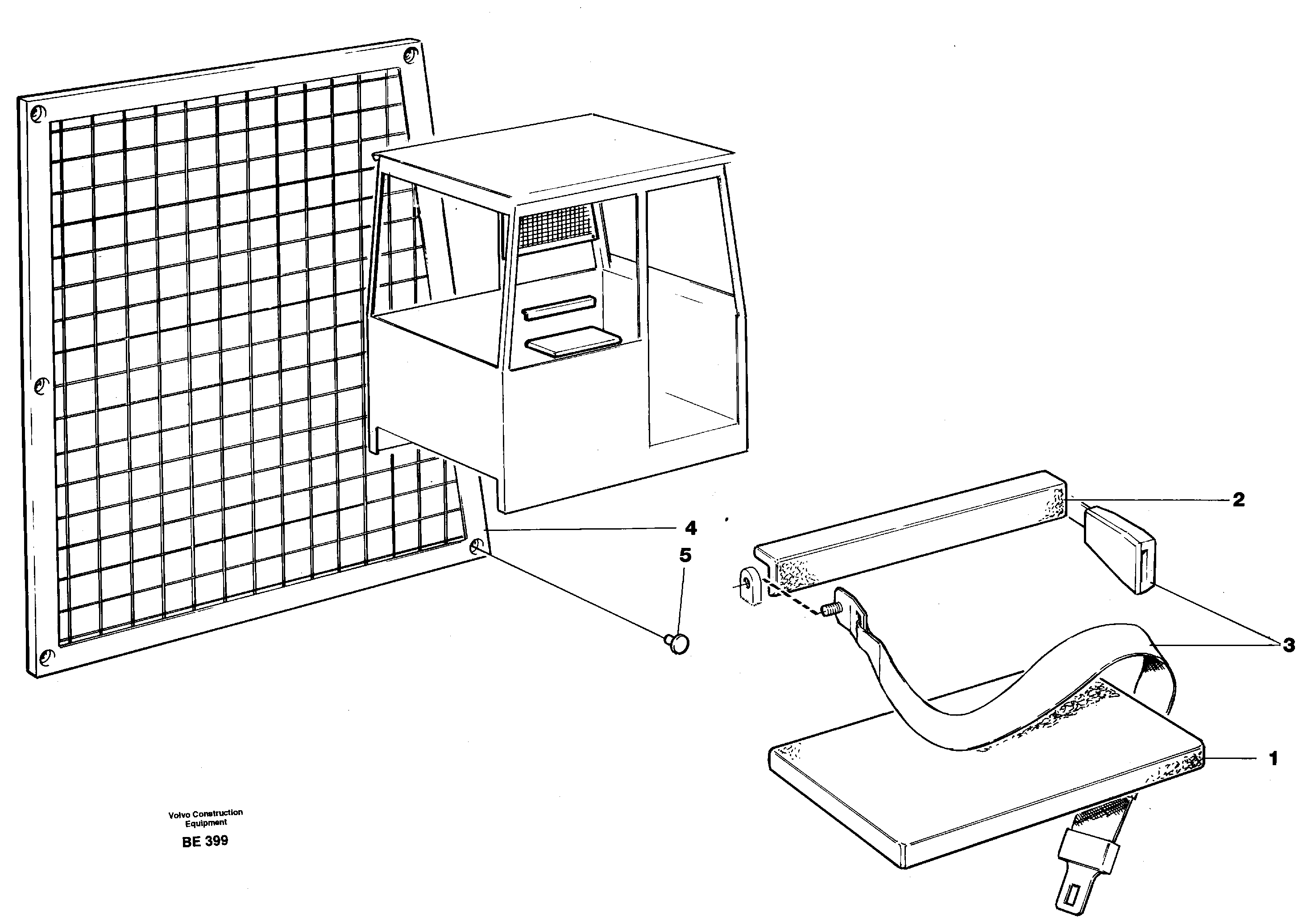 Instructor's seat, USA  93050, 93051 — volvo parts diagram