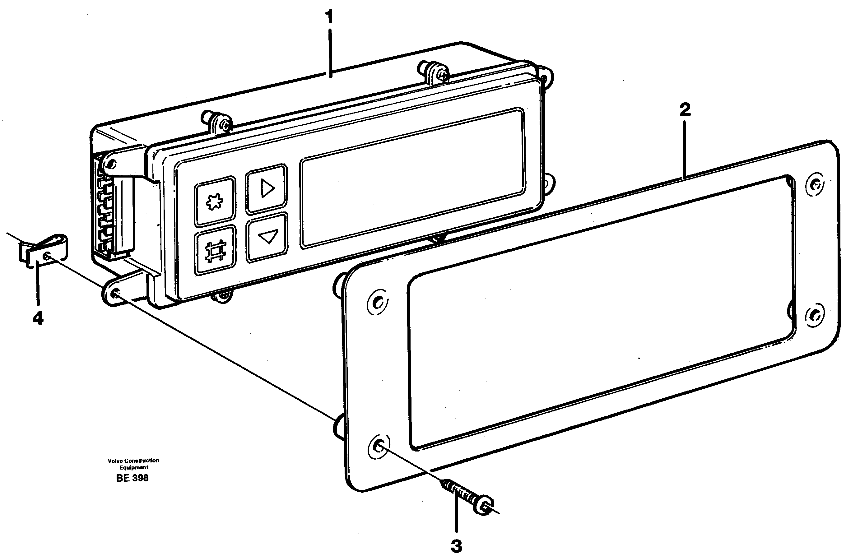 Display panel 93013 — volvo parts diagram