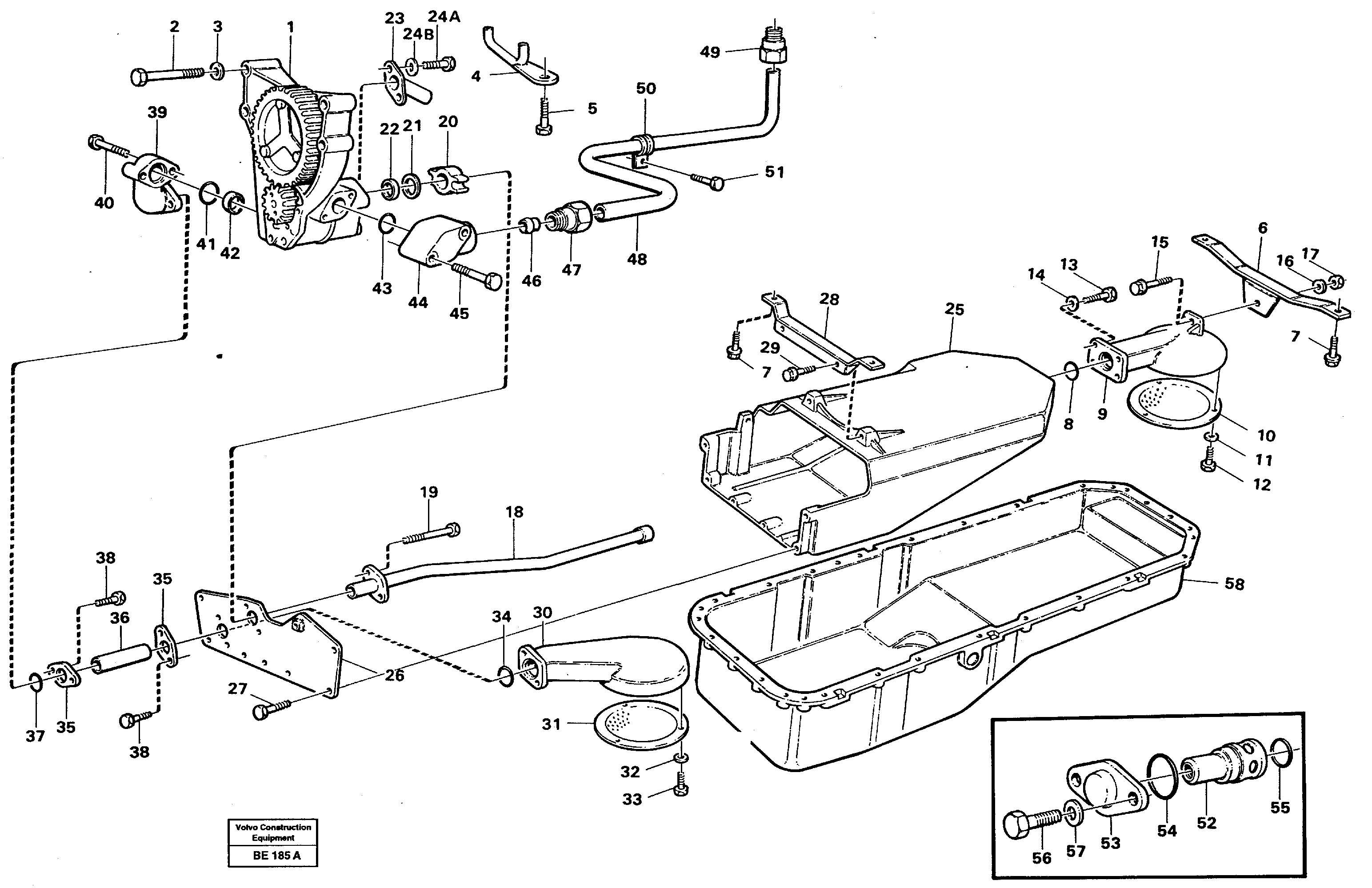 Lubricating oil system — volvo parts diagram