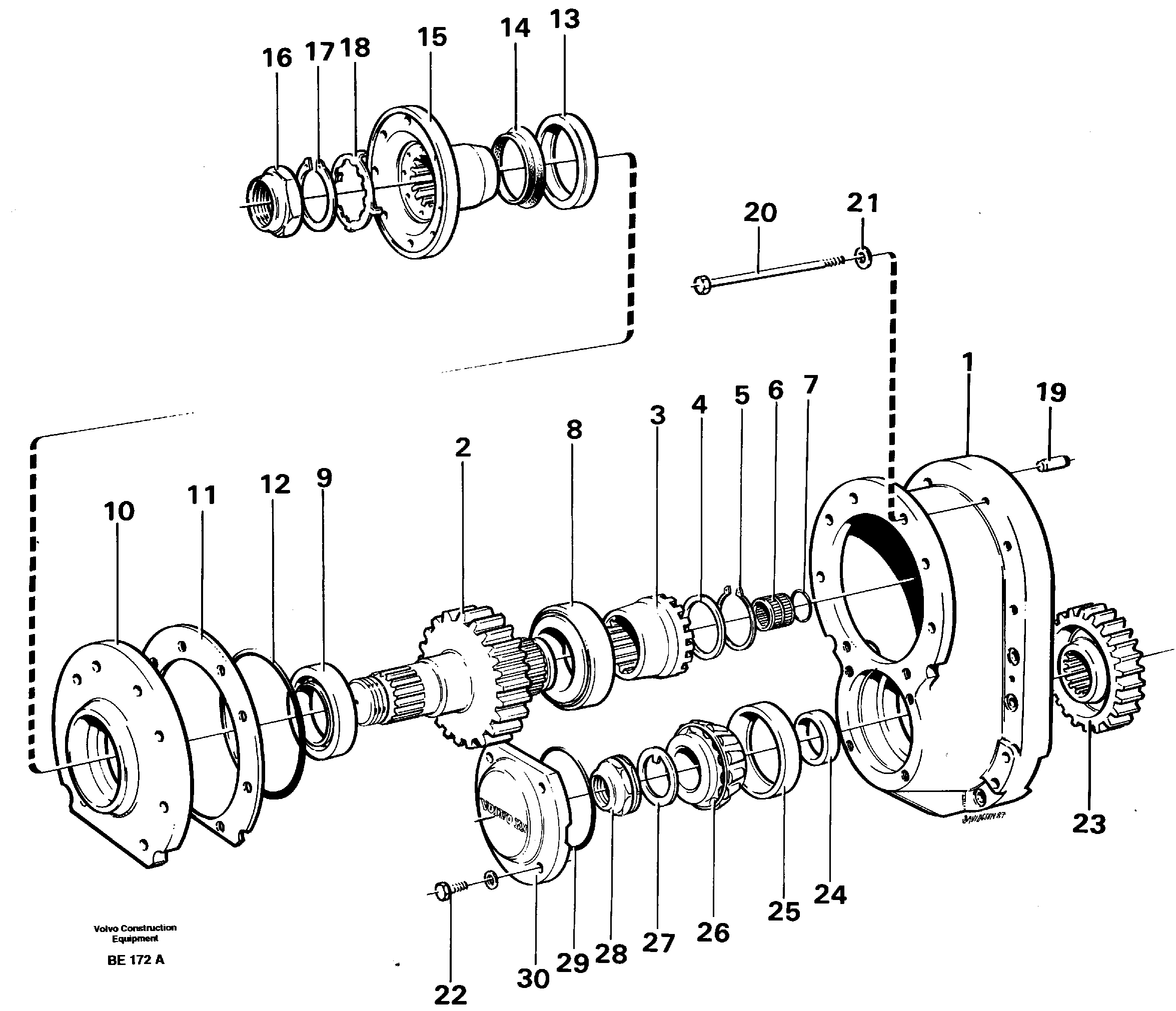 Final gear  Ah63g — volvo parts diagram