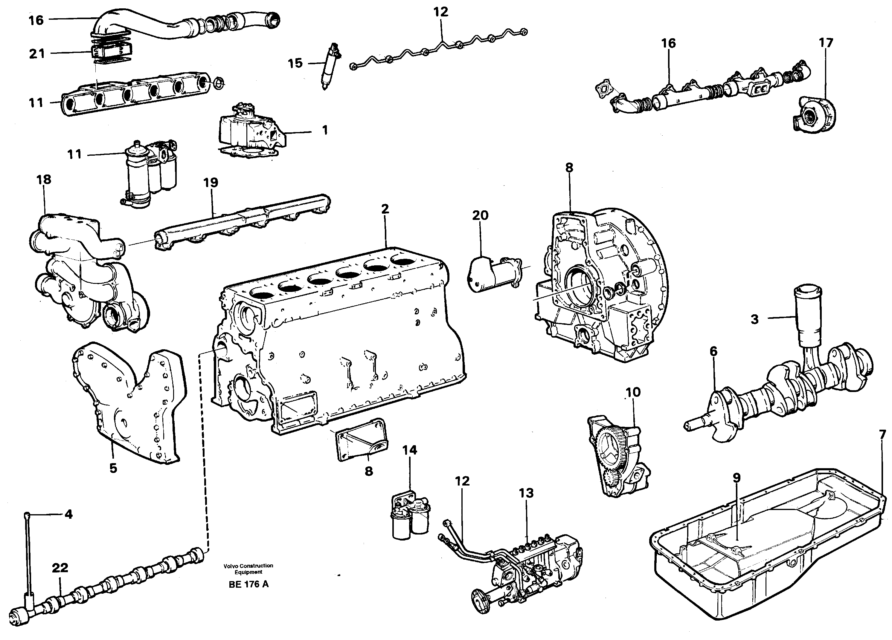 Engine — volvo parts diagram
