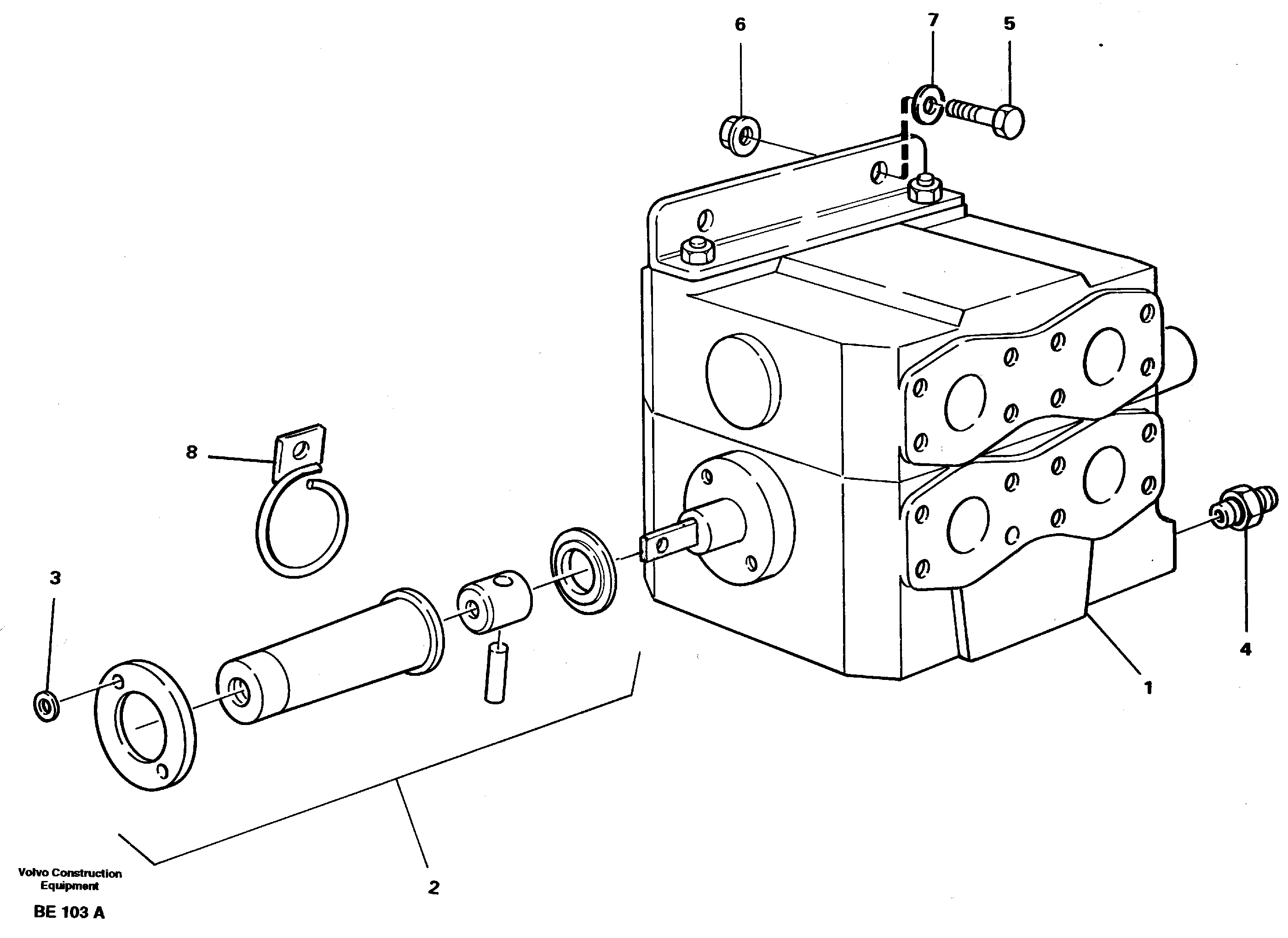 Tip valve with fitting parts — volvo parts diagram