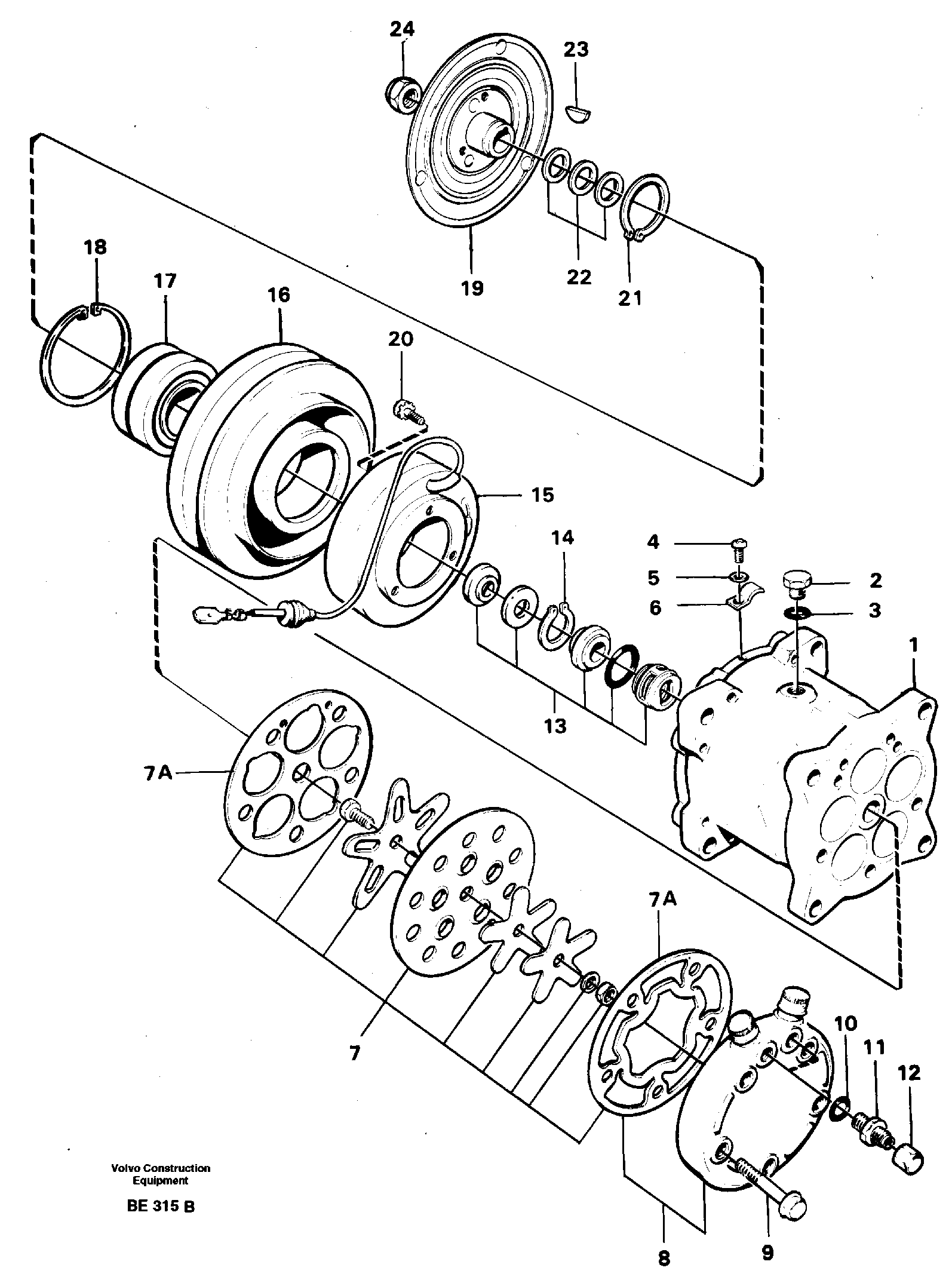 Air compressor — volvo parts diagram