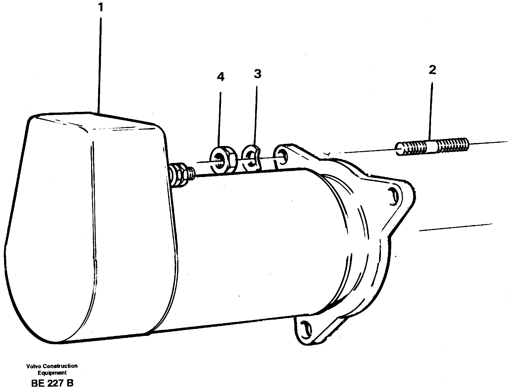 Starter motor, mounting — volvo parts diagram
