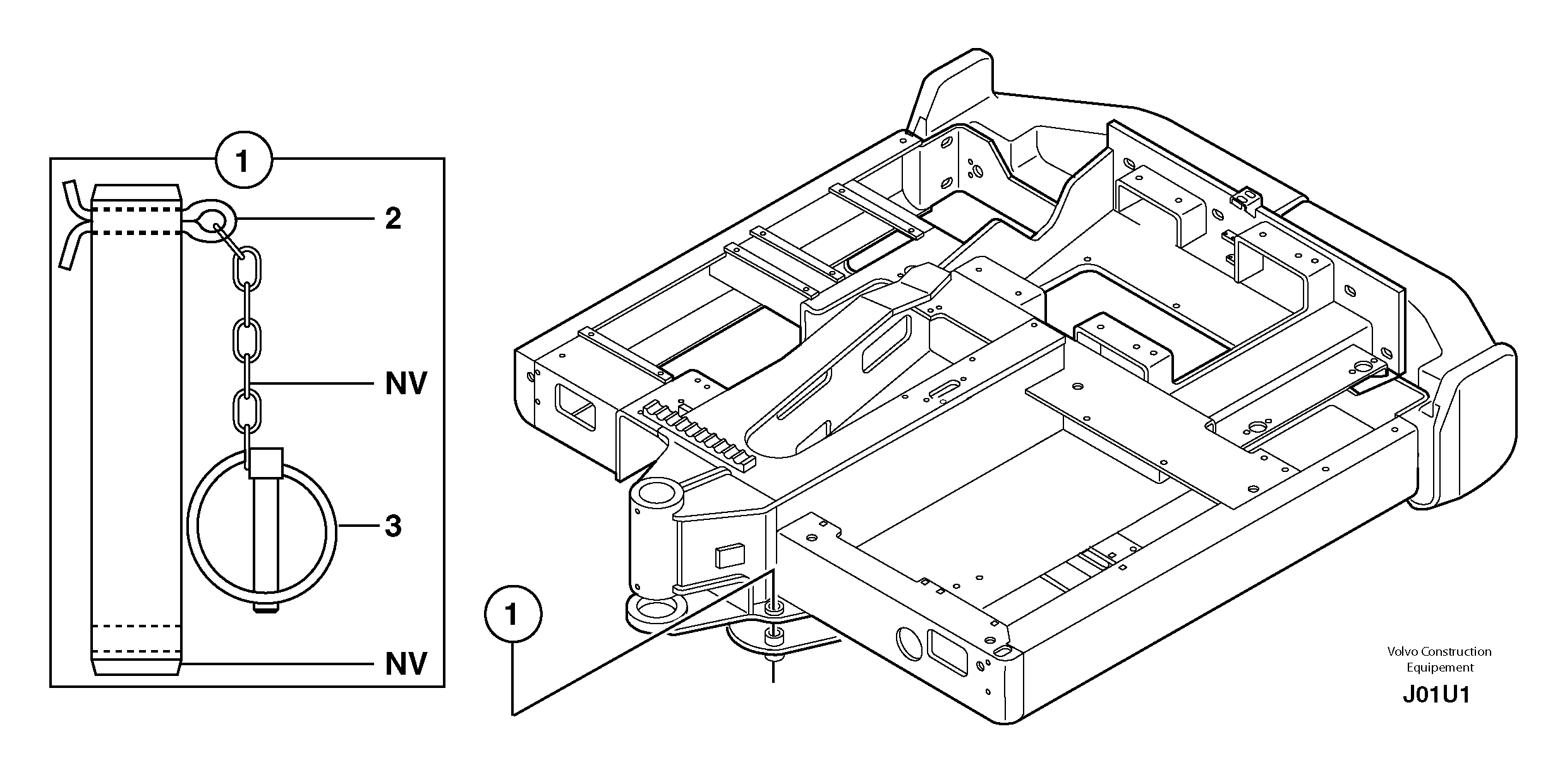 Slew locking — volvo parts diagram