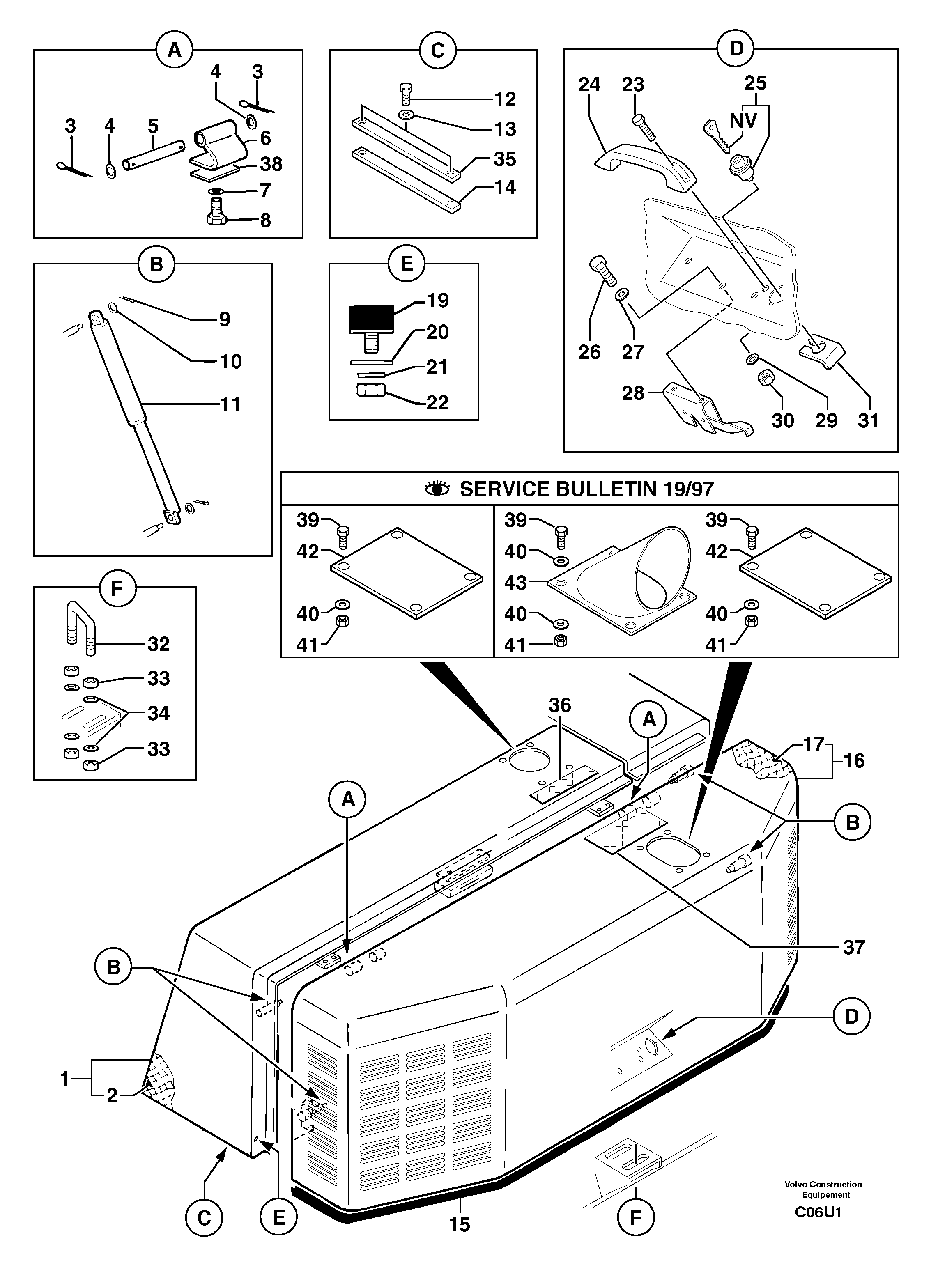 Engine coverage — volvo parts diagram