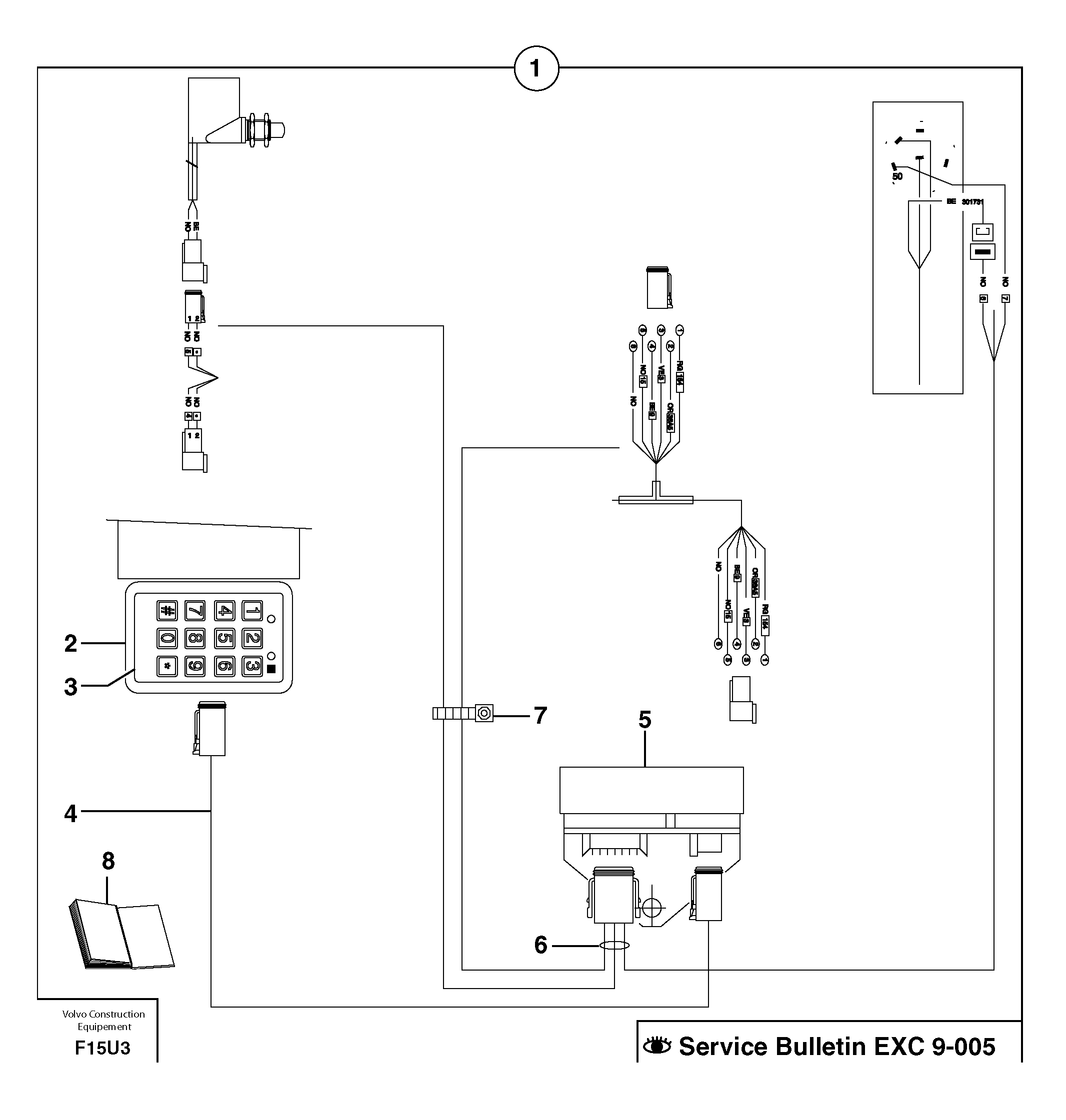 coded keypad ( anti-start ) / with Puma — volvo parts diagram