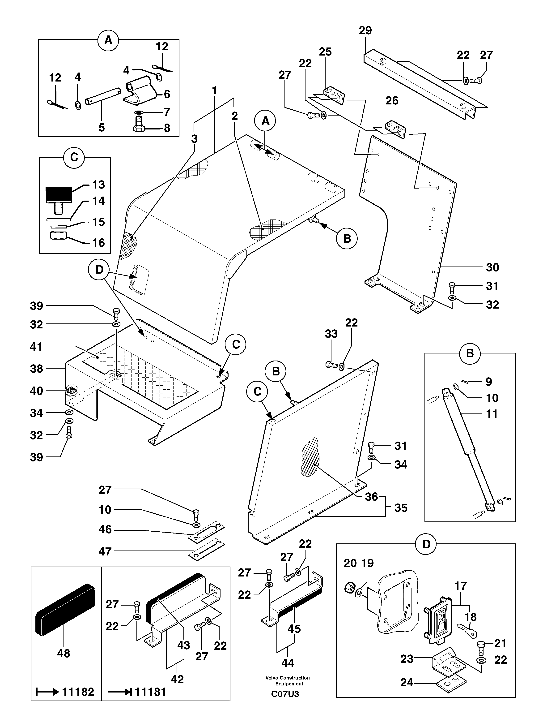 Front coverage — volvo parts diagram