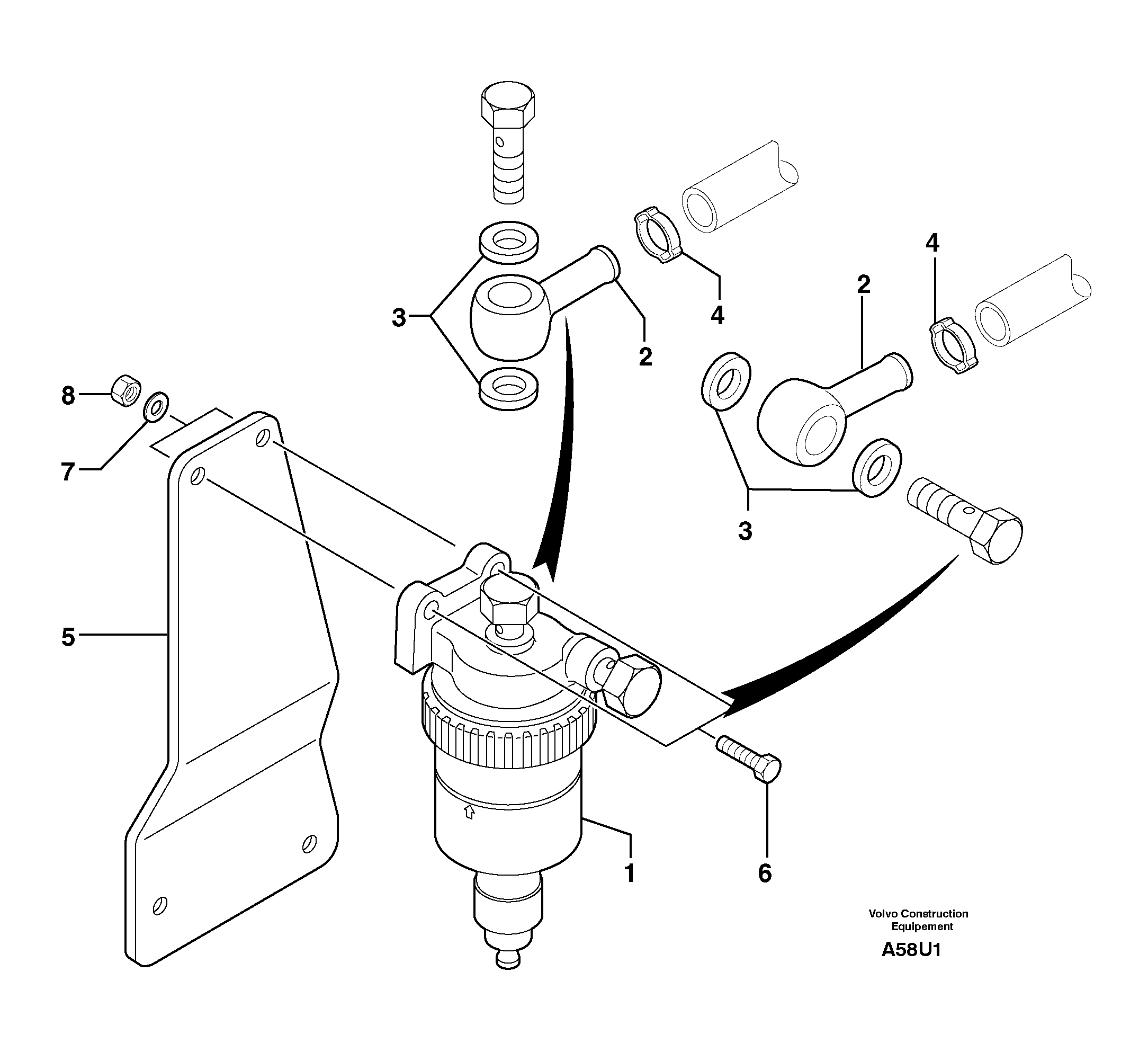 Sediment bowl — volvo parts diagram