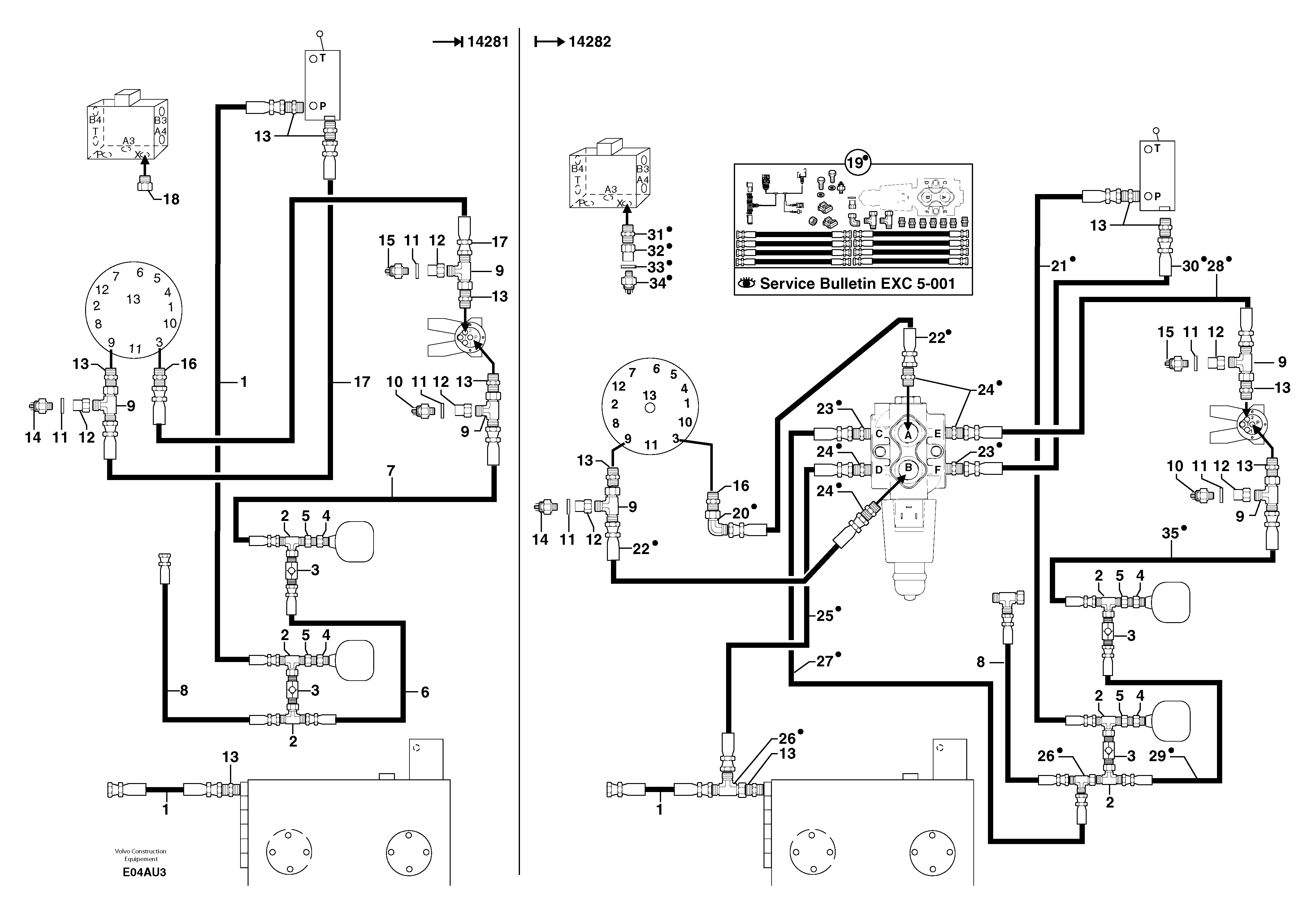 Hydr. circuit. ( platform ) ( continued ) — volvo parts diagram