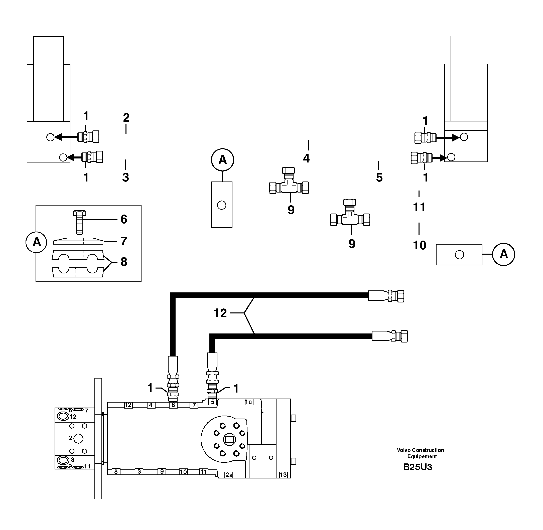 Hydr. circuit. ( oscillation lock ) — volvo parts diagram