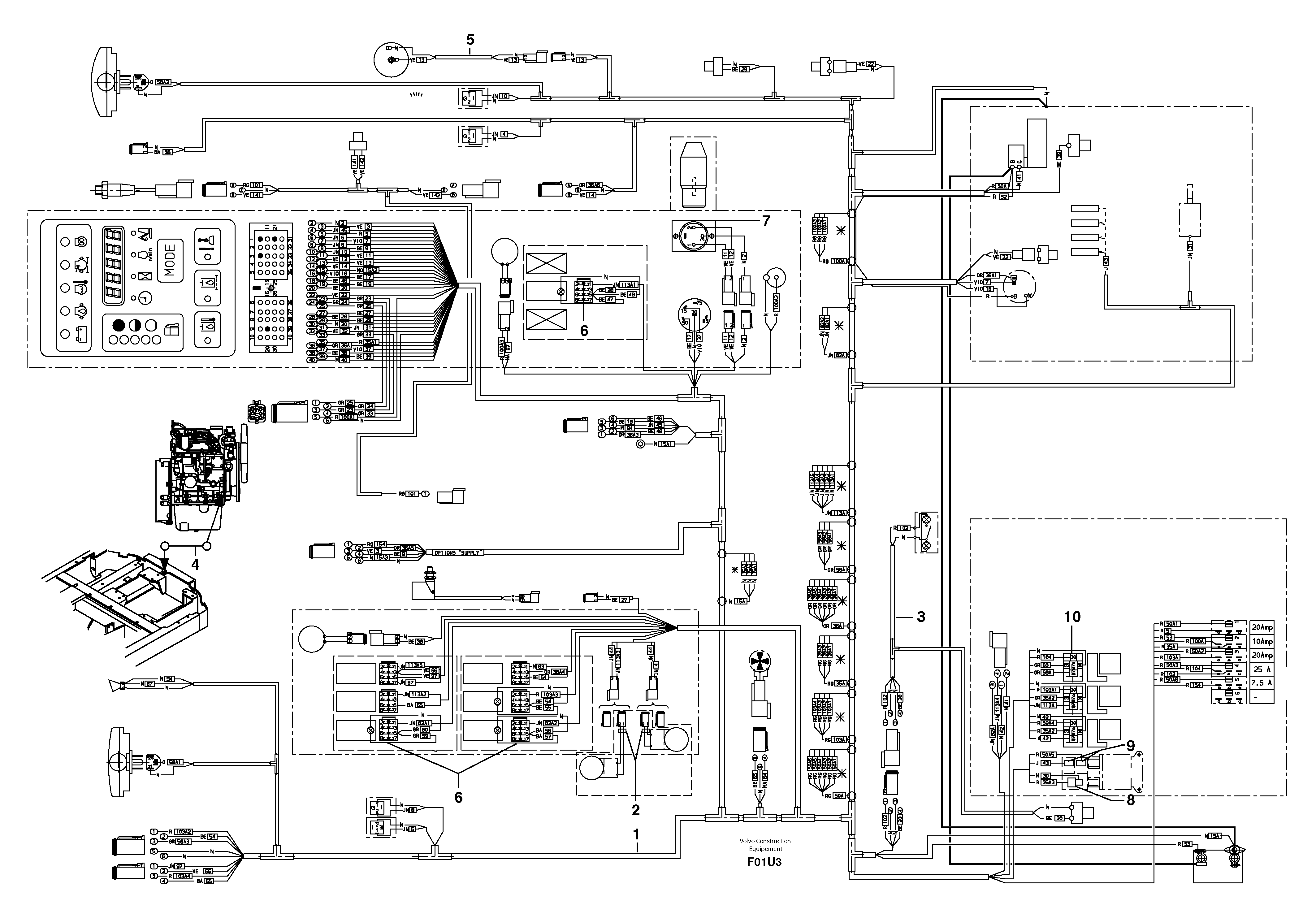 Electrical system / with Puma — volvo parts diagram