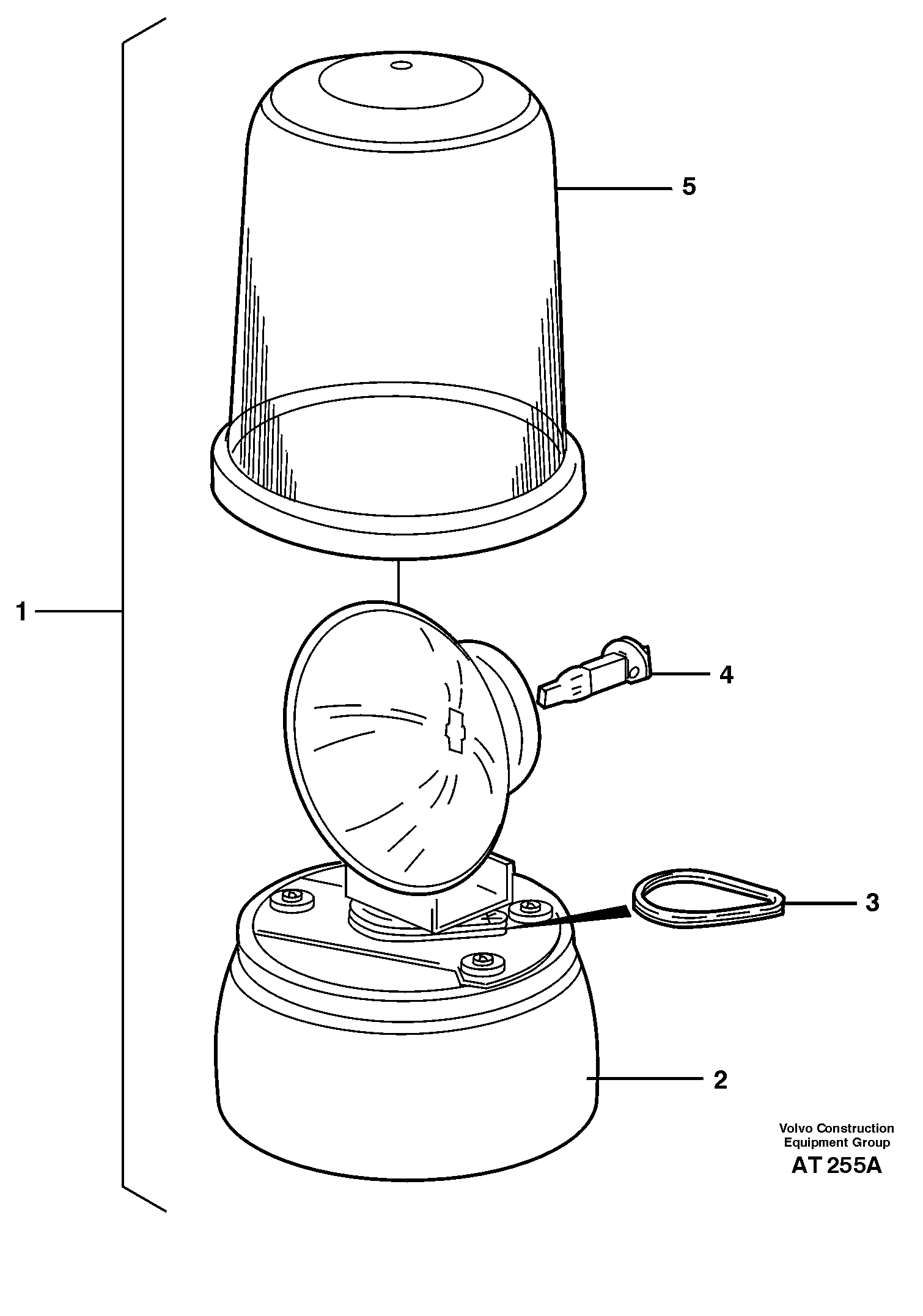 Rotating beacon. 91896, 80031 — volvo parts diagram