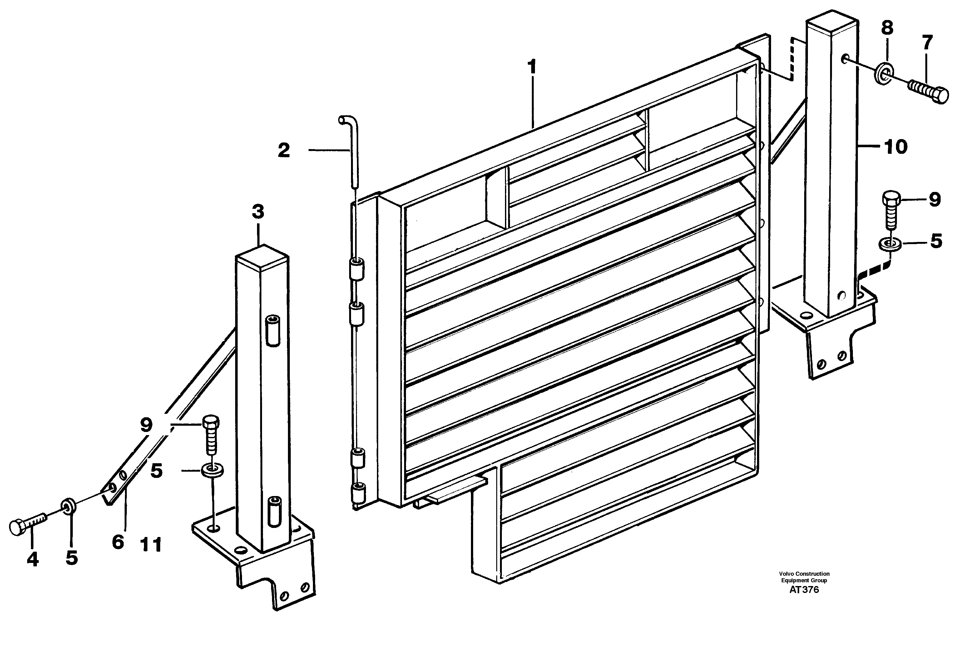 Radiator, kylare. 92576 — volvo parts diagram