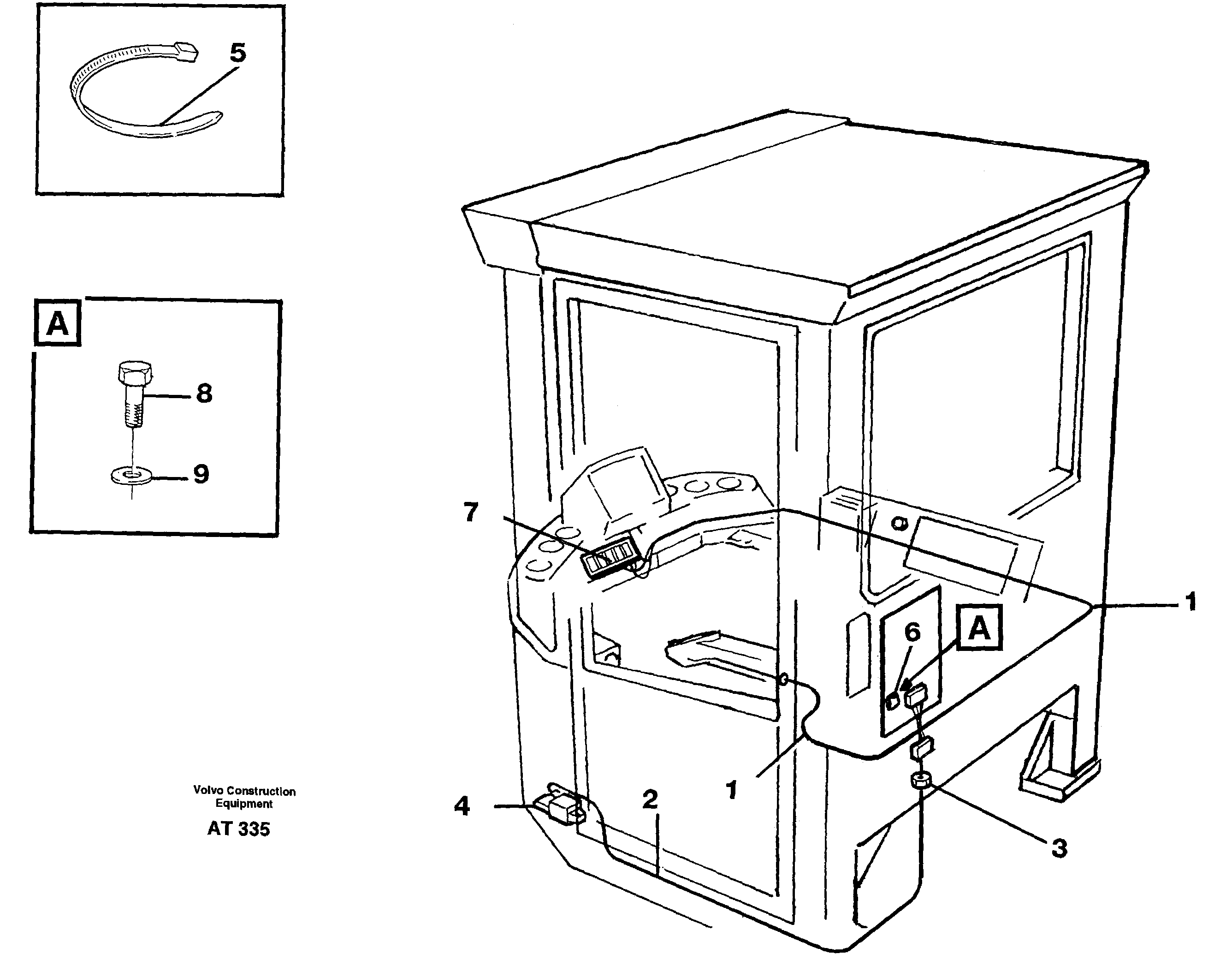 Cable harness for Cdc-steering.  94604 — volvo parts diagram