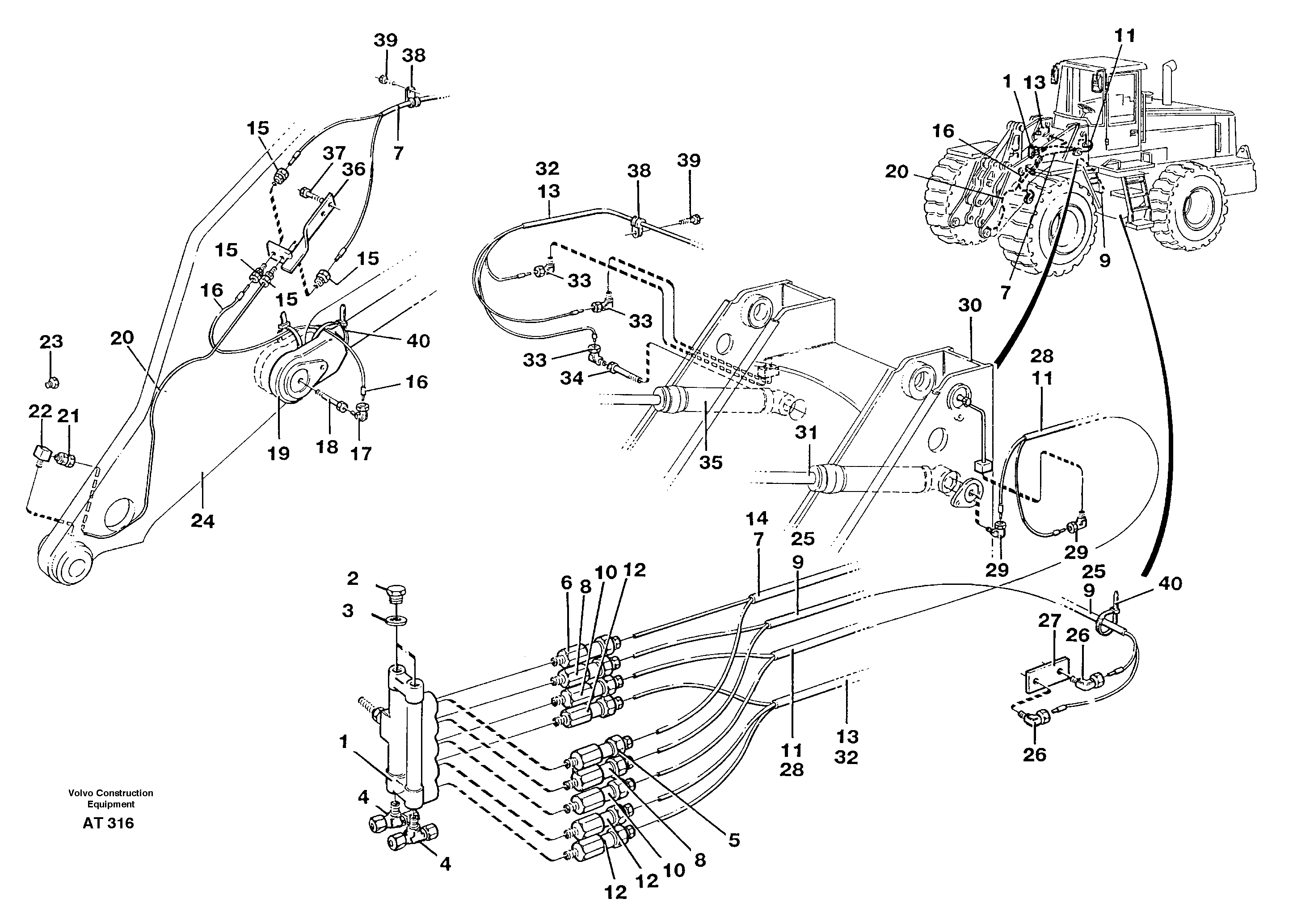 Distribution block, B2. 94809 — volvo parts diagram