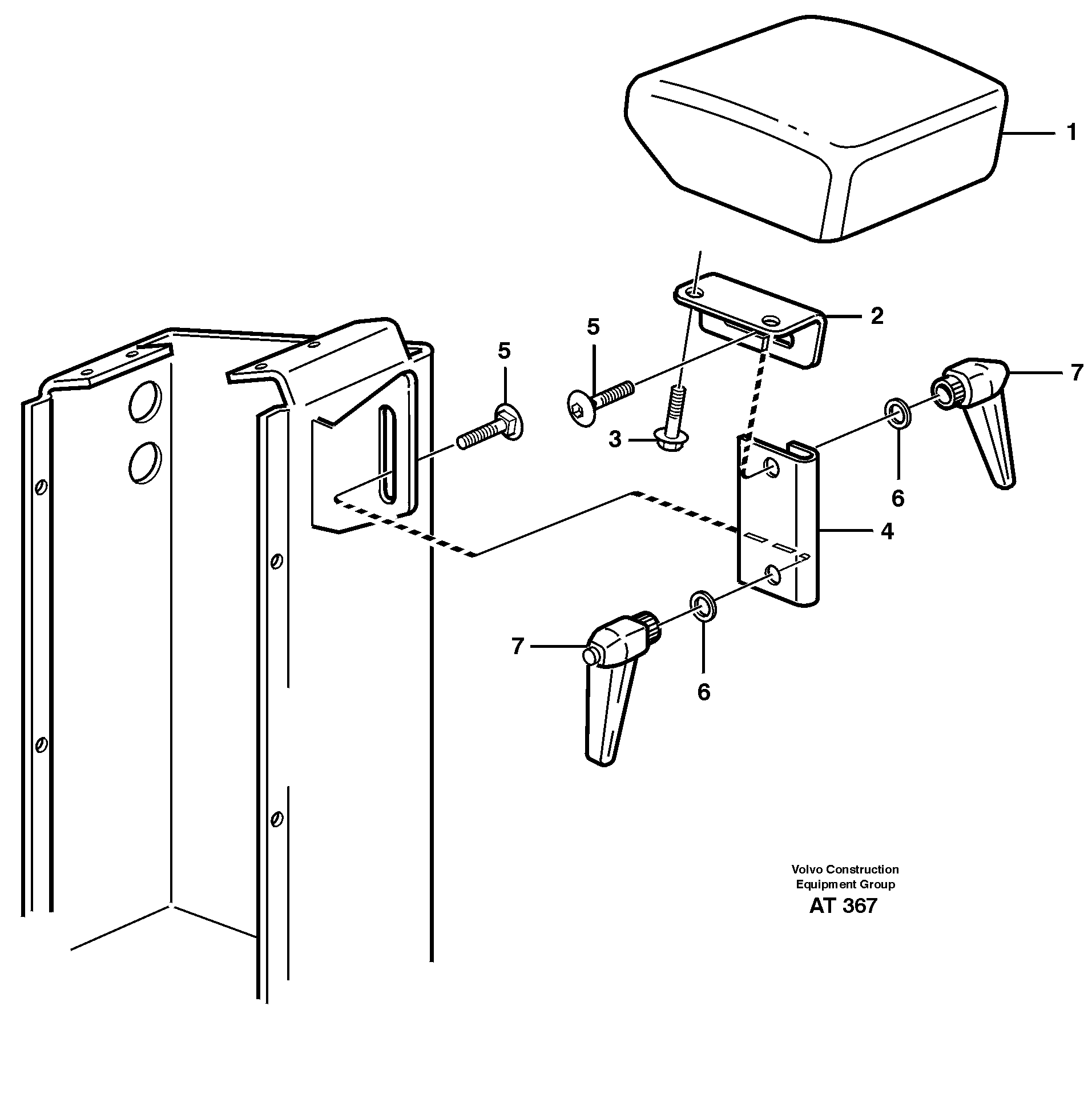 Armrest 33275 — volvo parts diagram