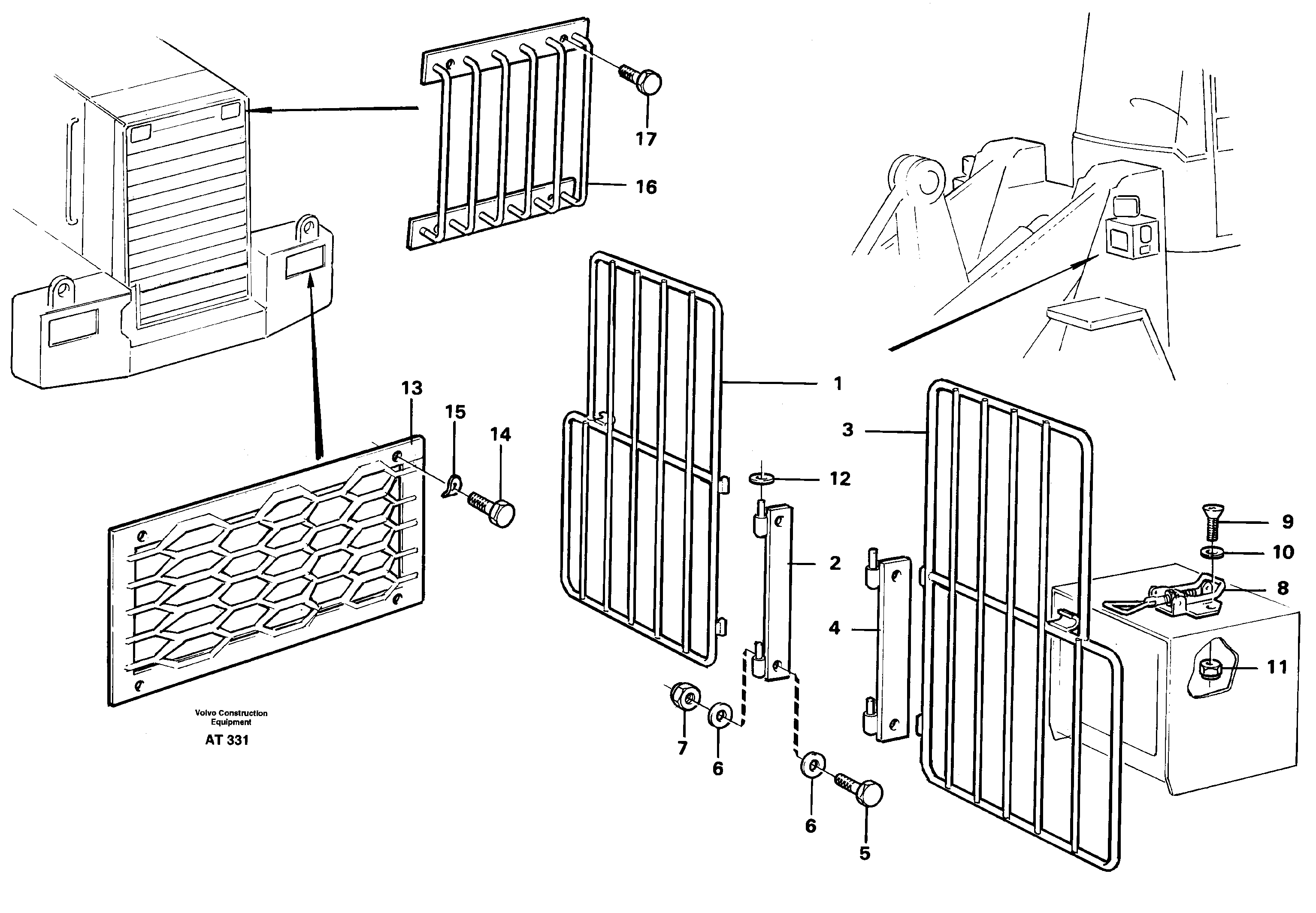 Protection for lighting 91585, 91583, 91584 — volvo parts diagram