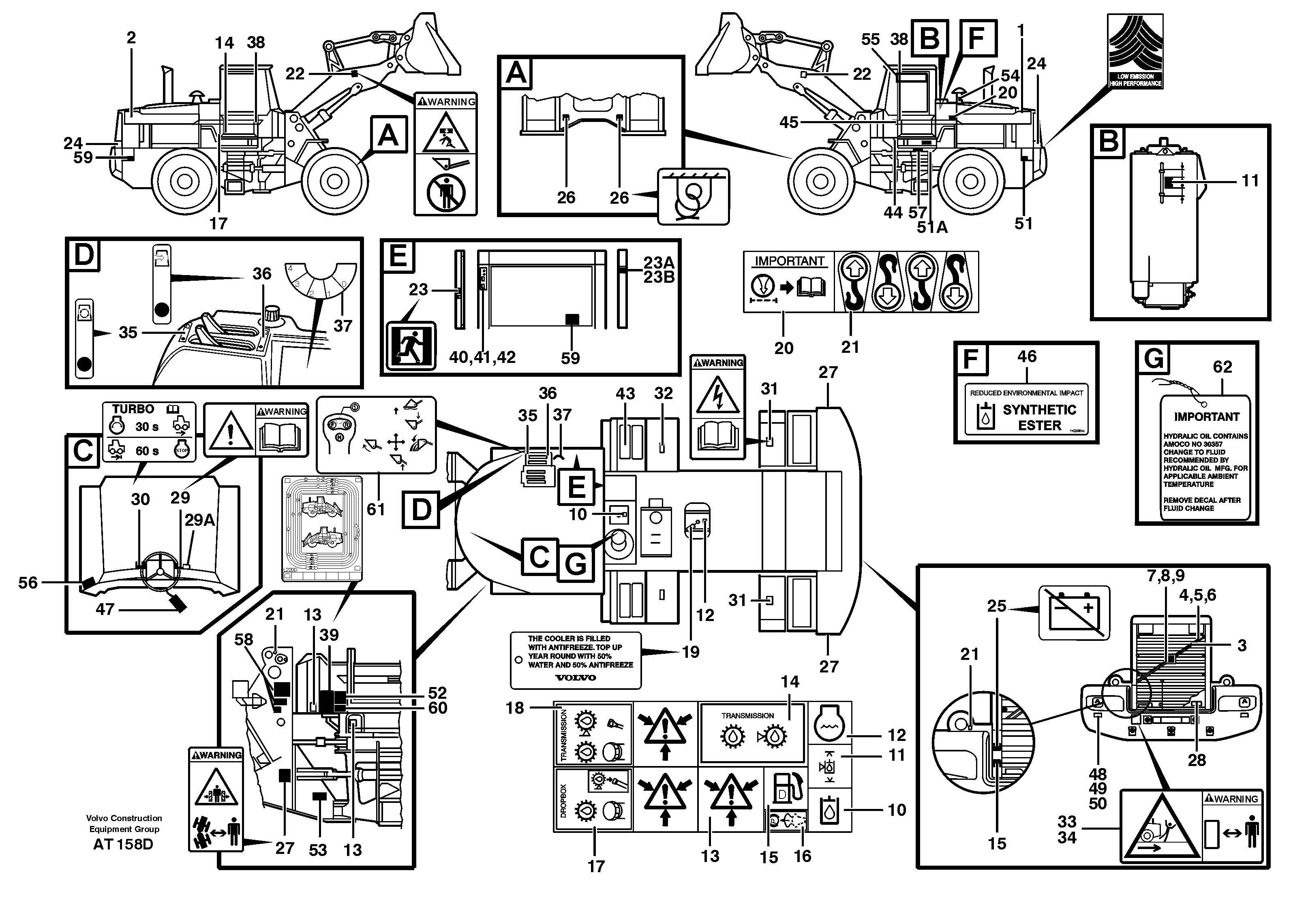Sign plates and decals — volvo parts diagram
