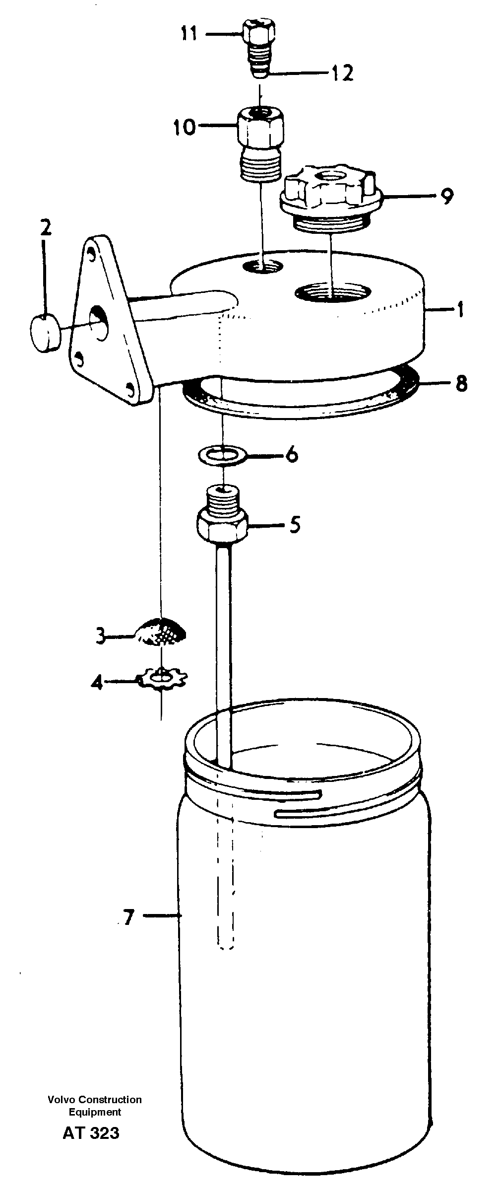 Anti-freeze reservoir 92235 — volvo parts diagram