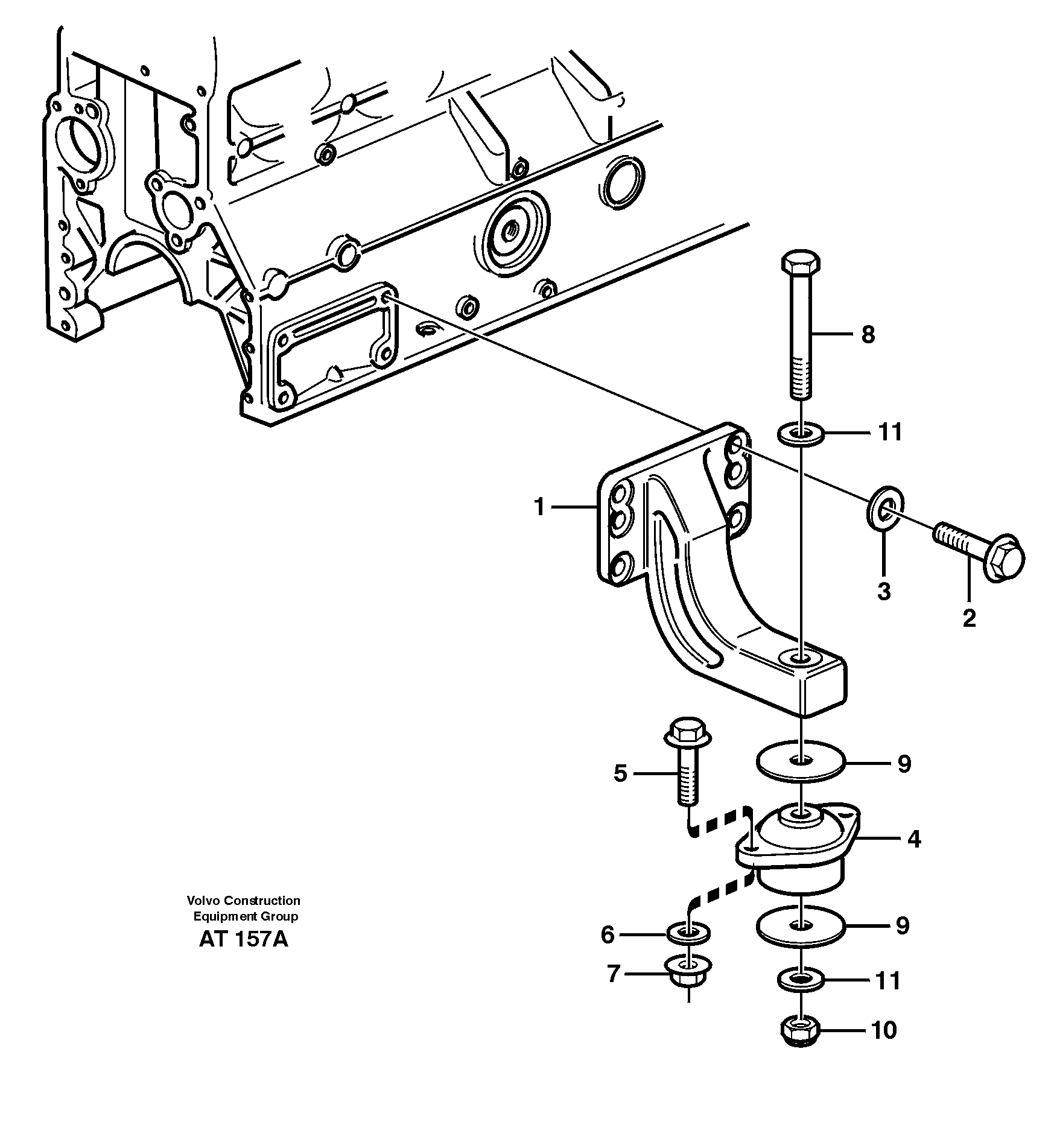 Engine mounting — volvo parts diagram