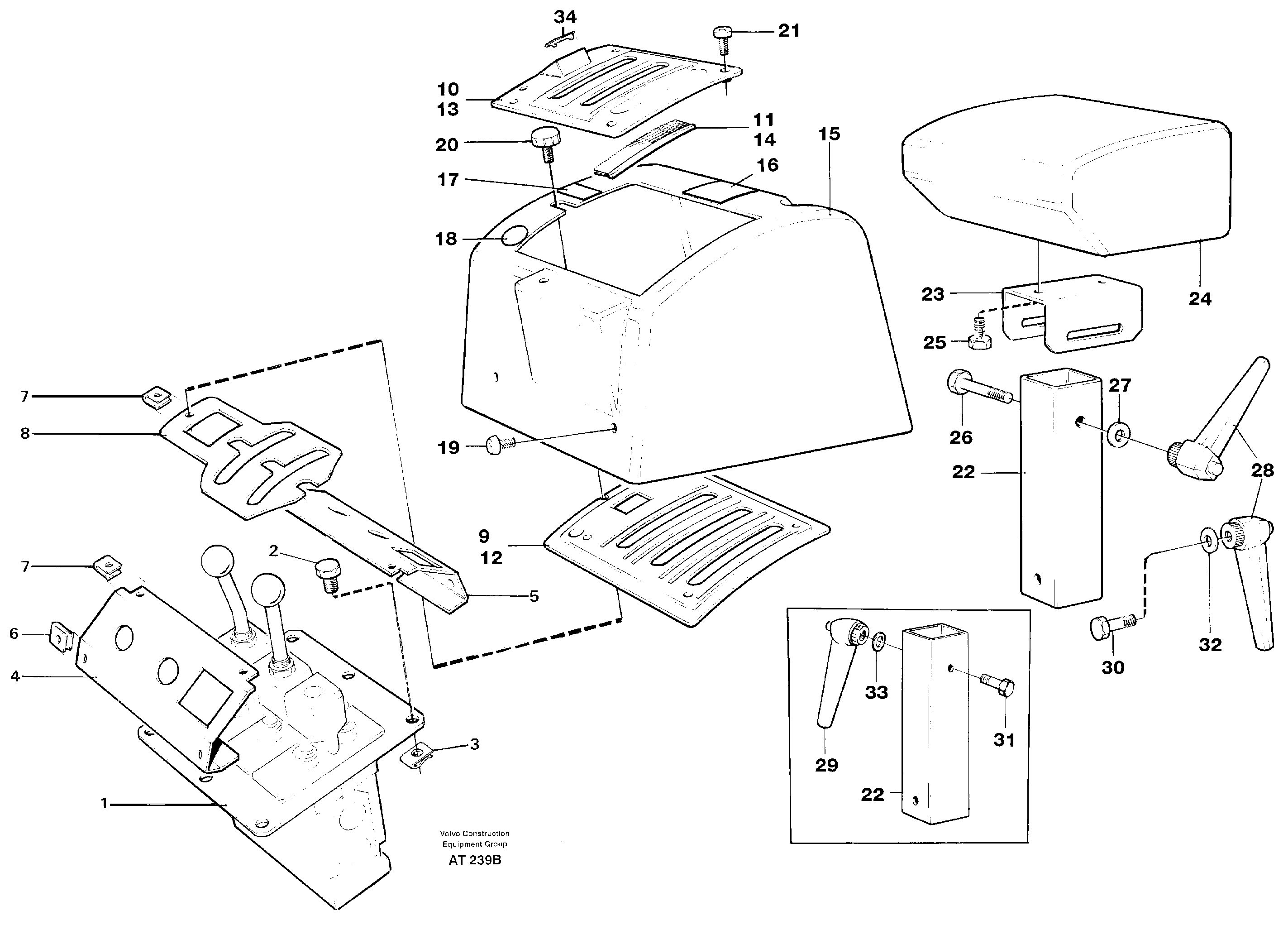 Servo valve with fitting parts — volvo parts diagram