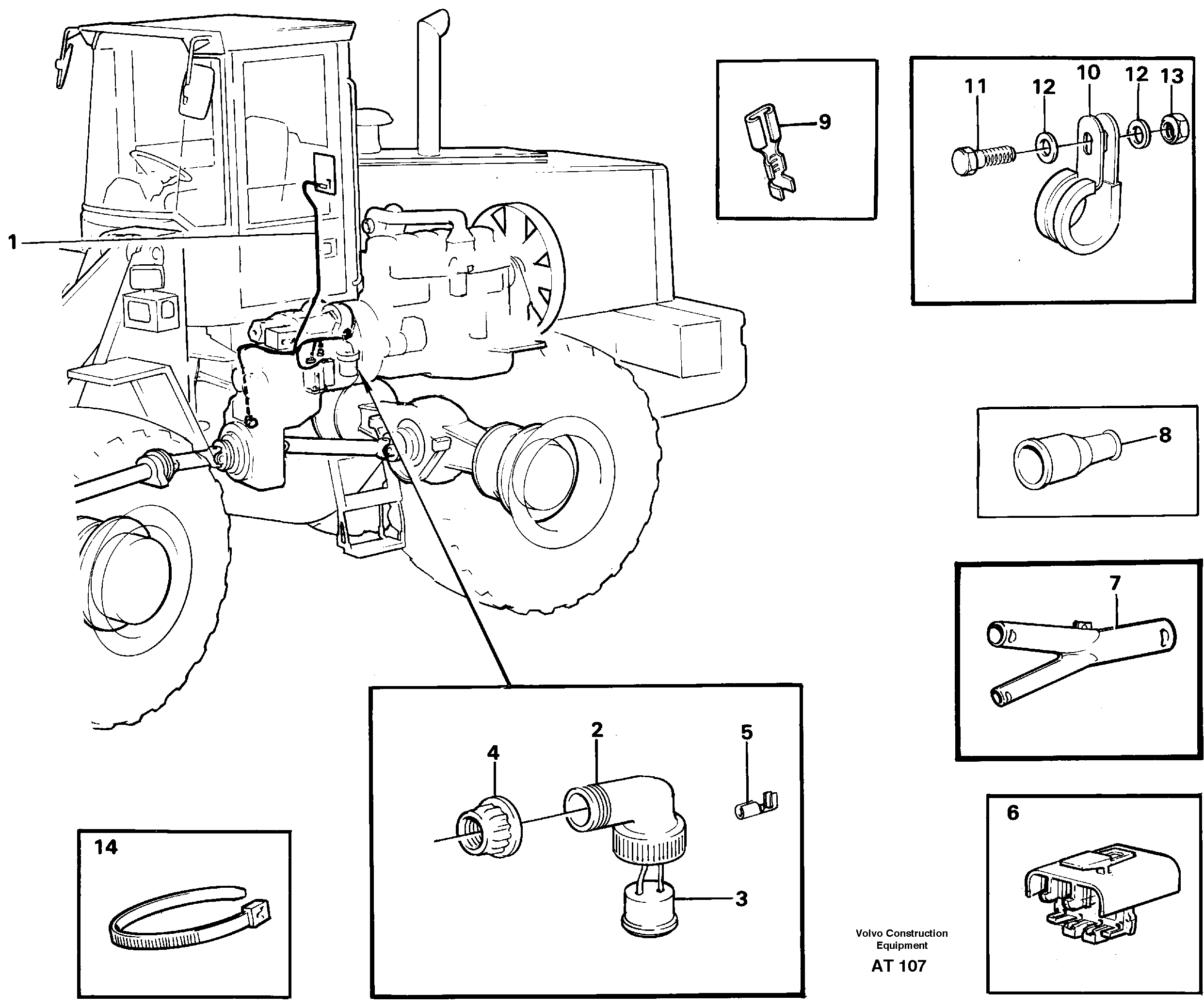 Cable harness, transmission — volvo parts diagram