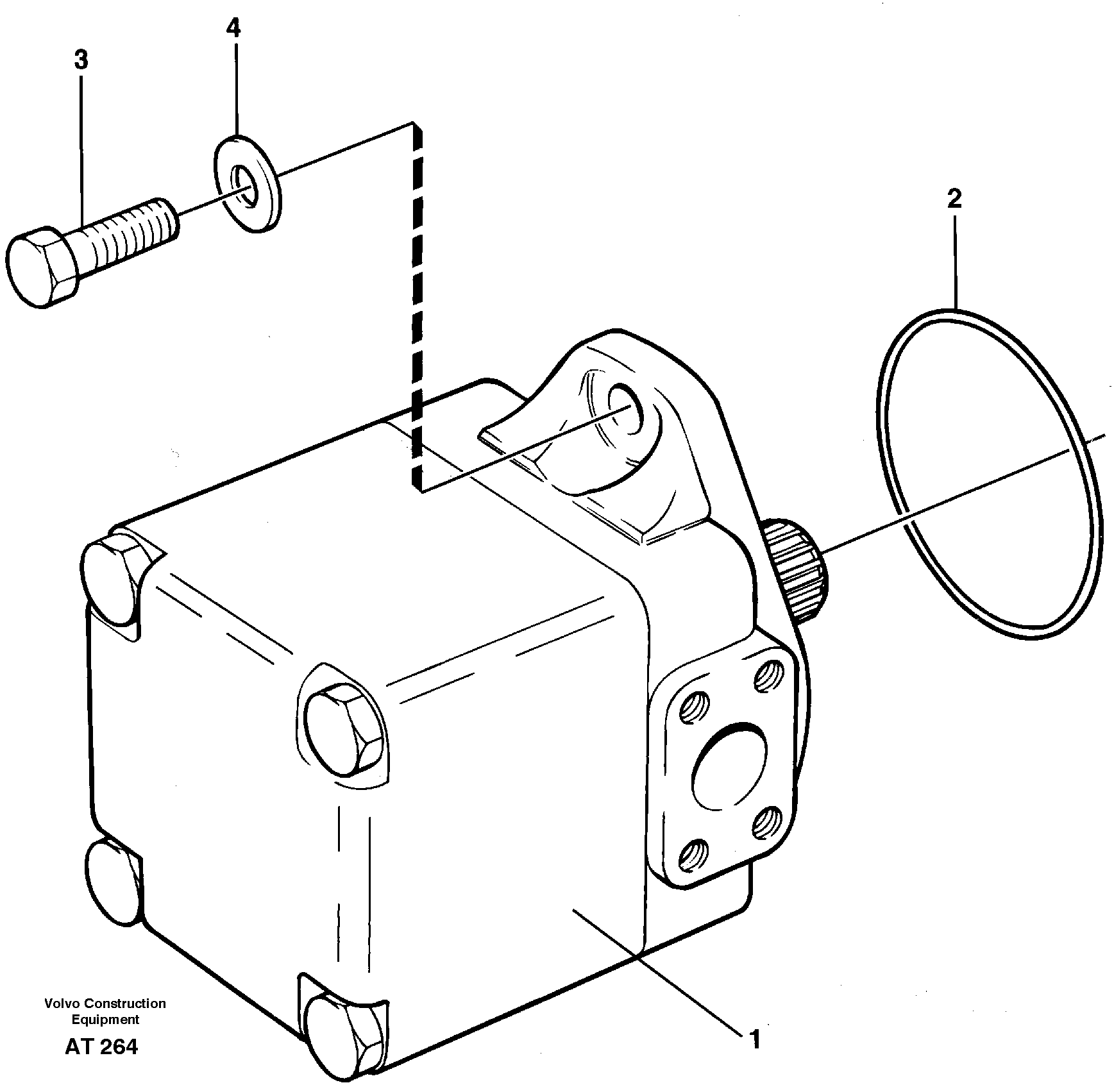 Hydraulic - oil pump, Assembly — volvo parts diagram