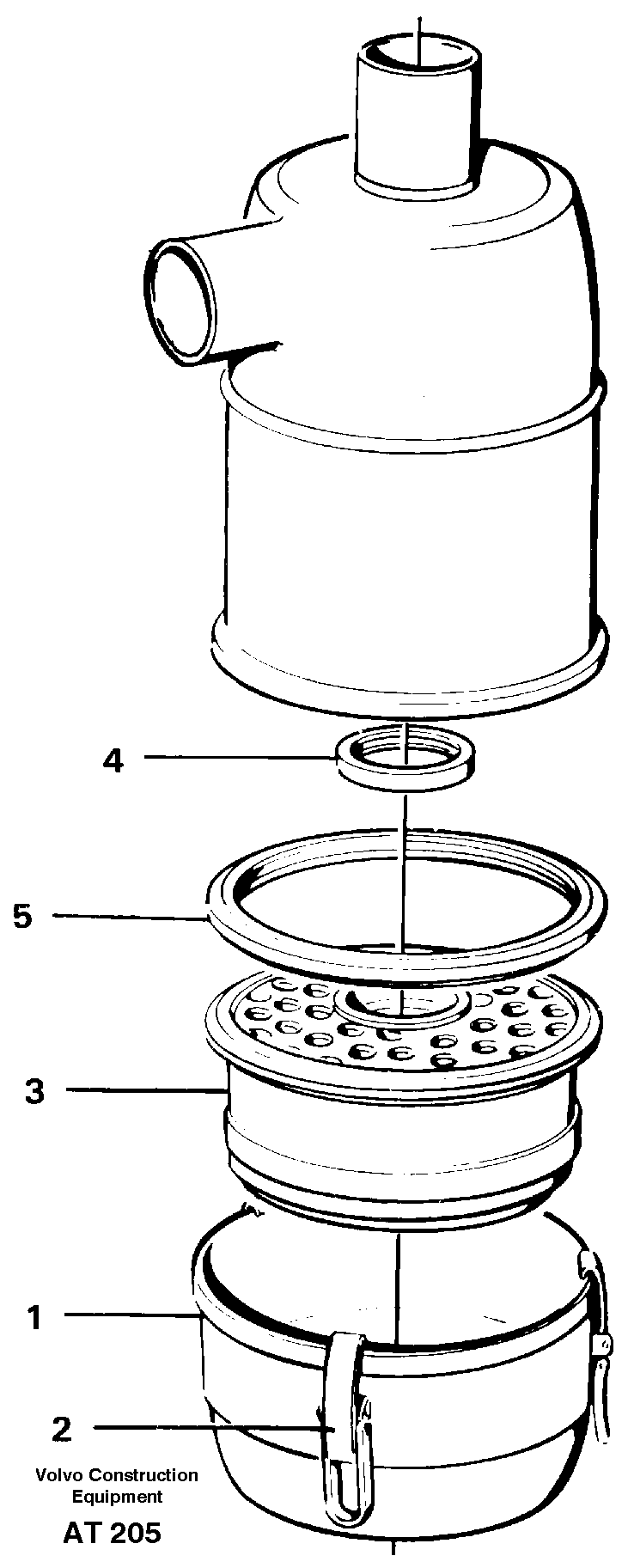 Air filter 92037 — volvo parts diagram