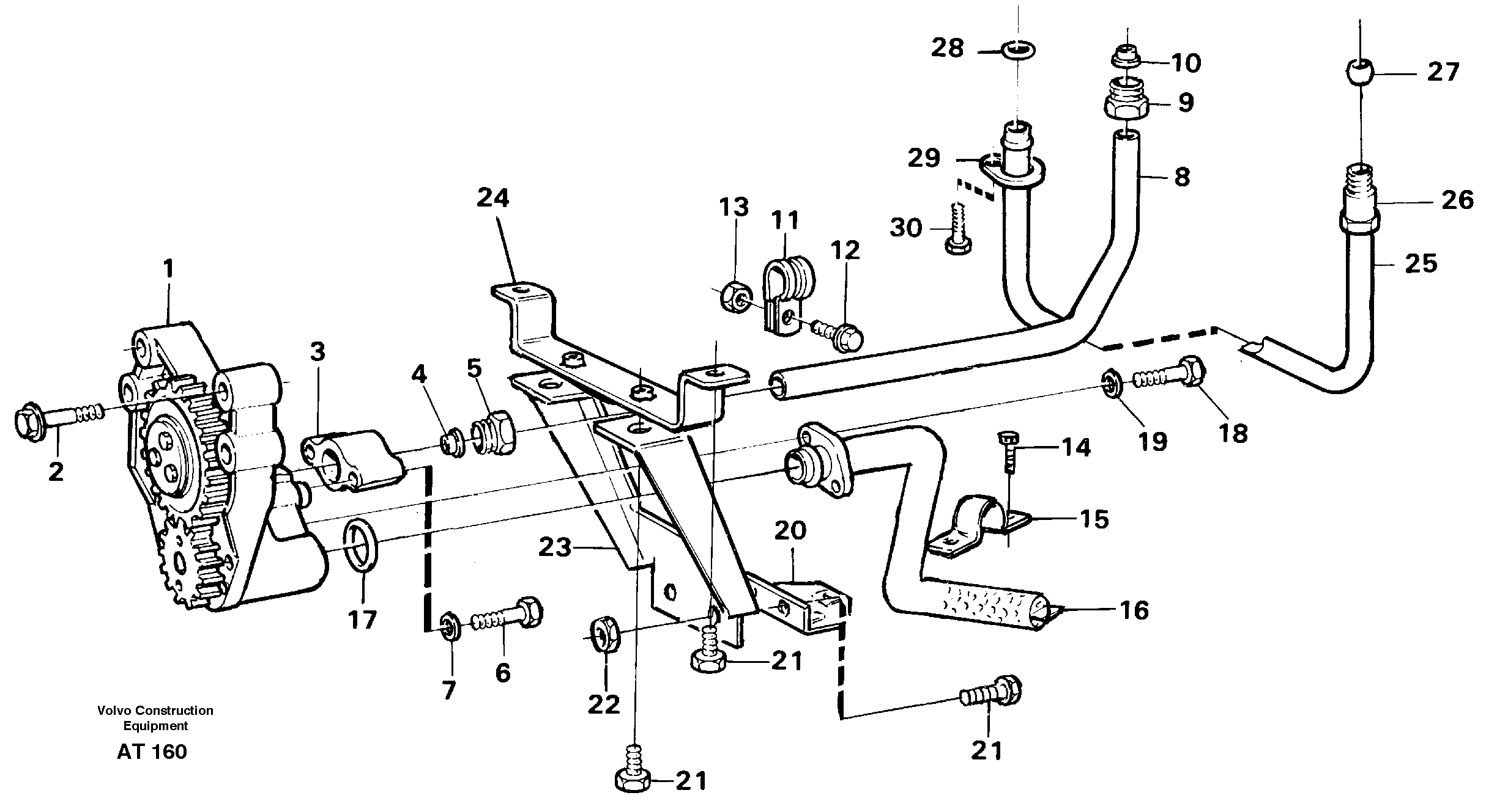 Lubricating oil system — volvo parts diagram