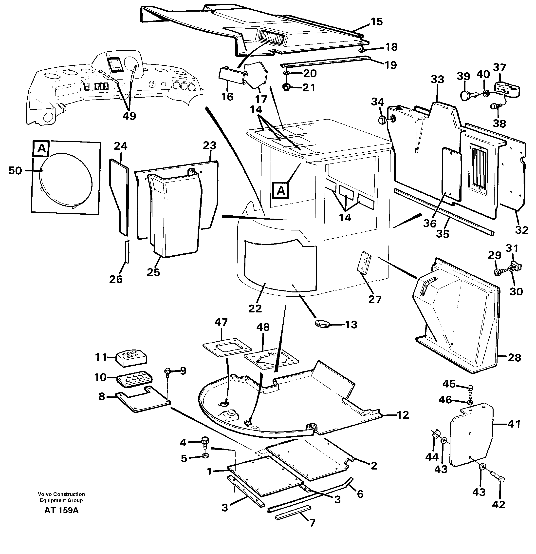 Insulating matting — volvo parts diagram