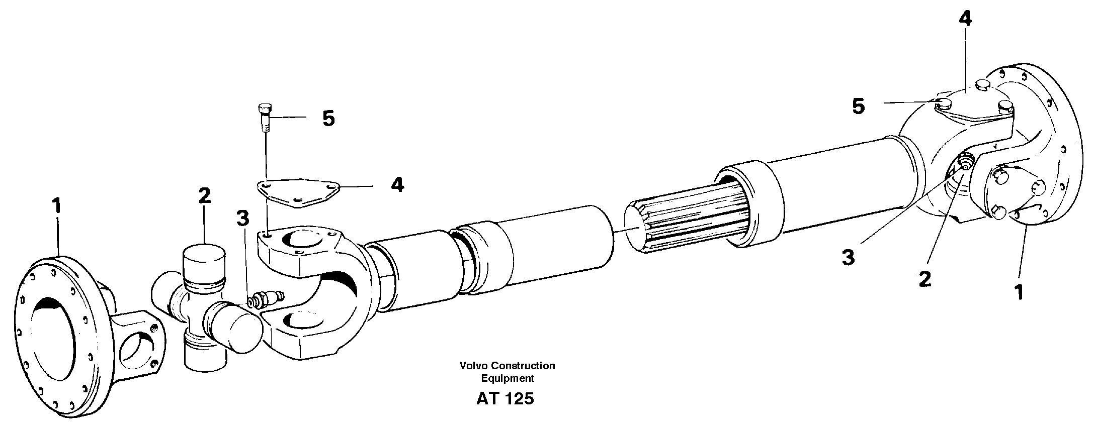Propeller shaft — volvo parts diagram