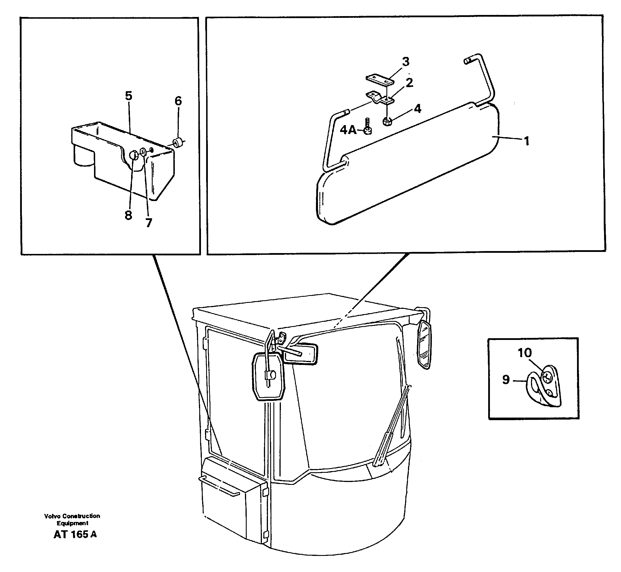 Interior components — volvo parts diagram