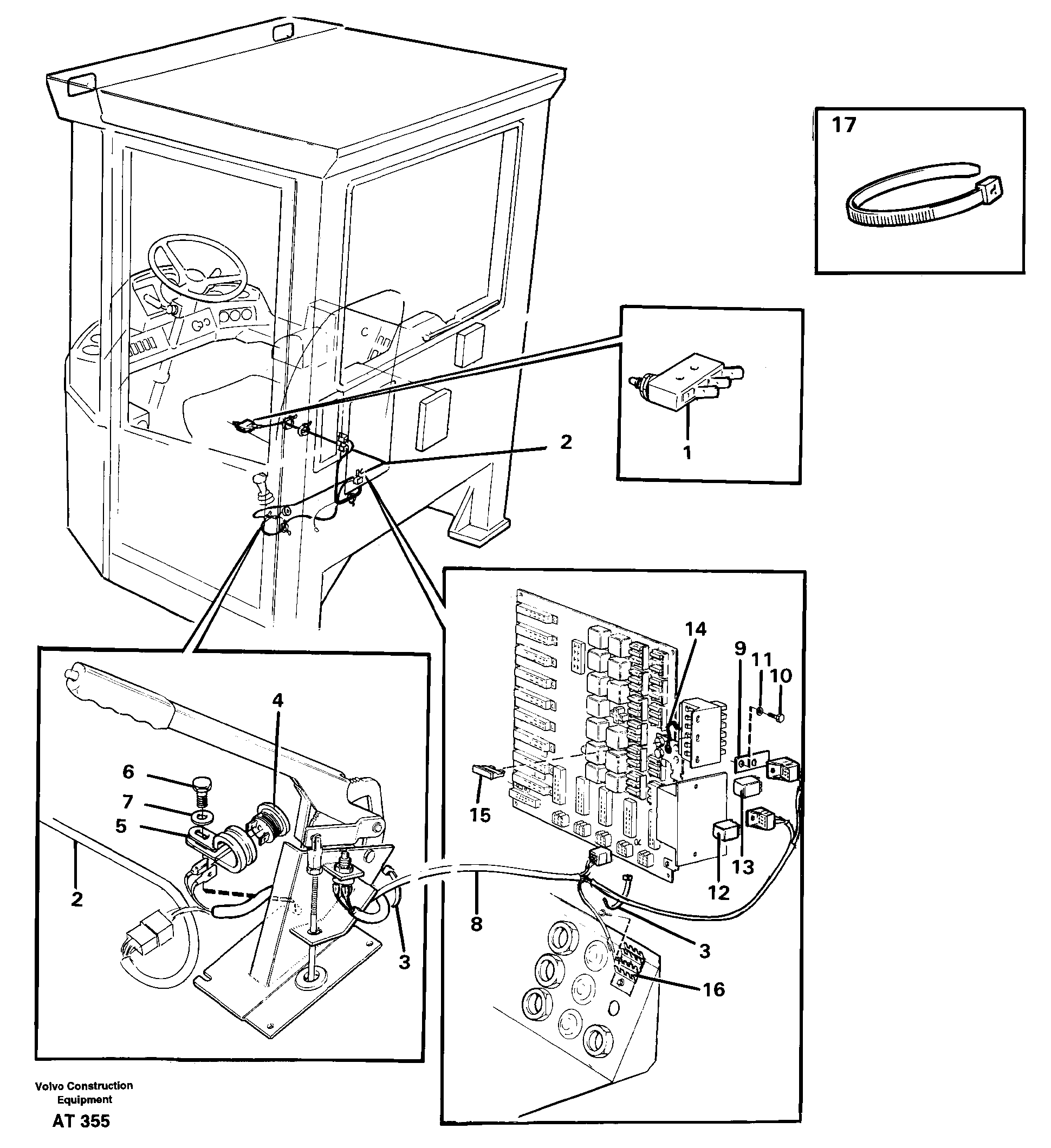 Parking brake alarm 94559 — volvo parts diagram