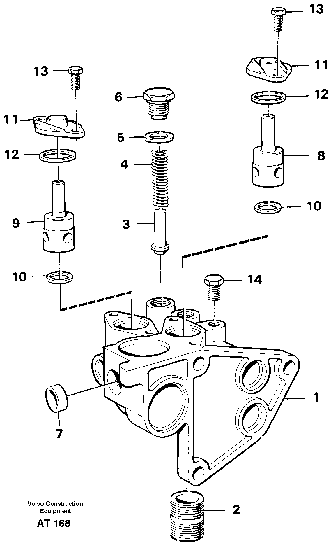 Housing, oil filter — volvo parts diagram