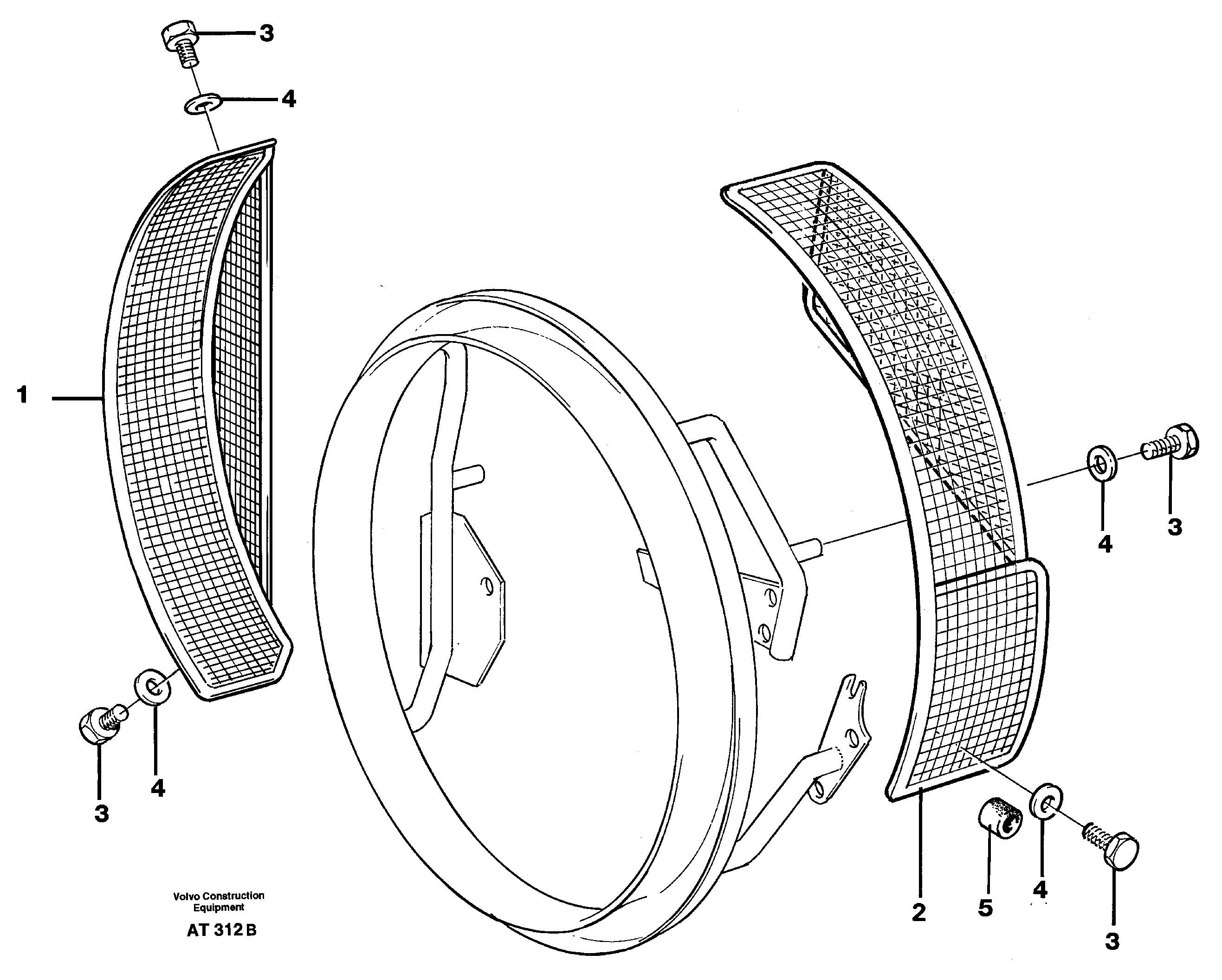 Fan shroud 94699 — volvo parts diagram