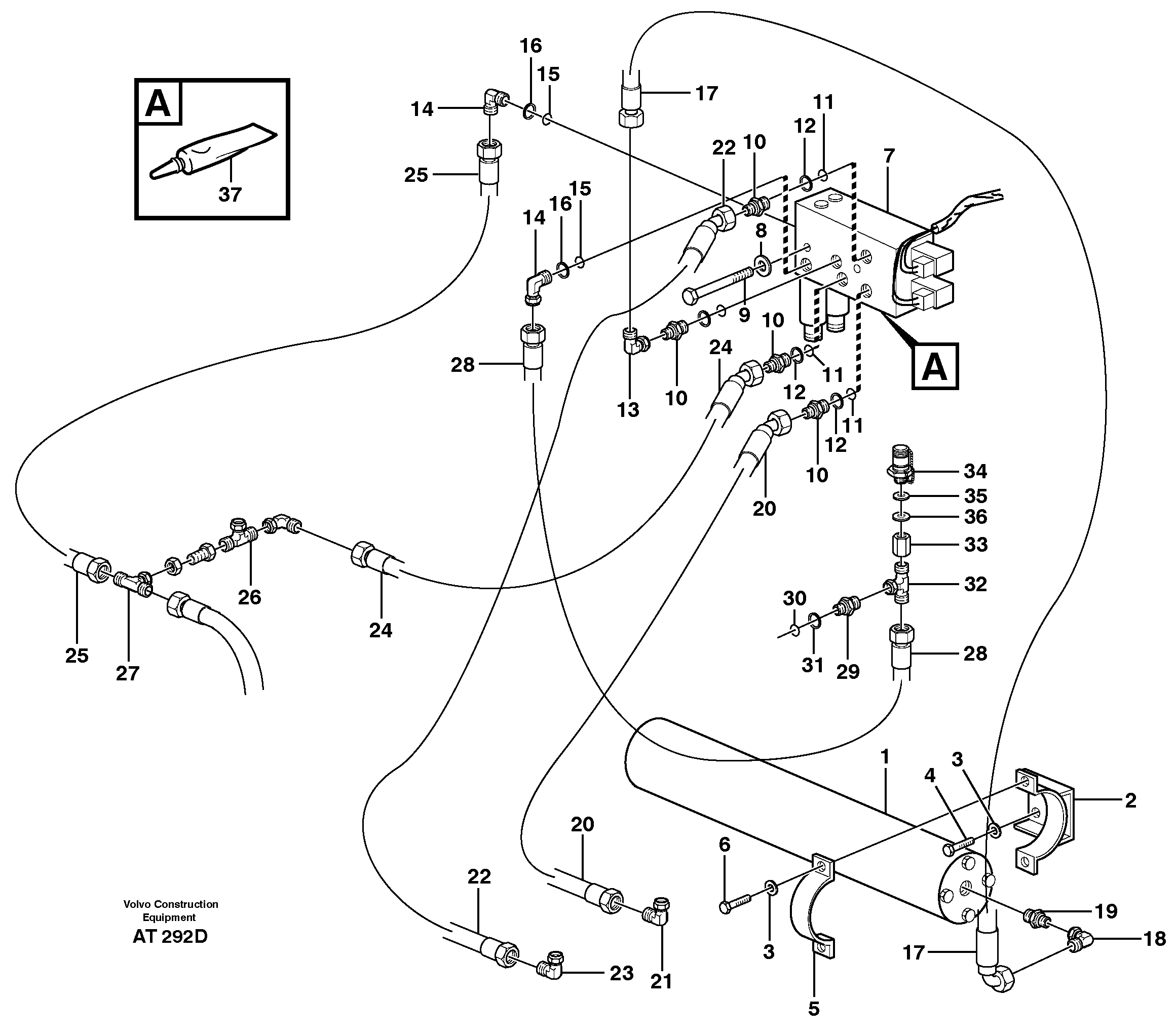 Boom suspension system  94538 — volvo parts diagram