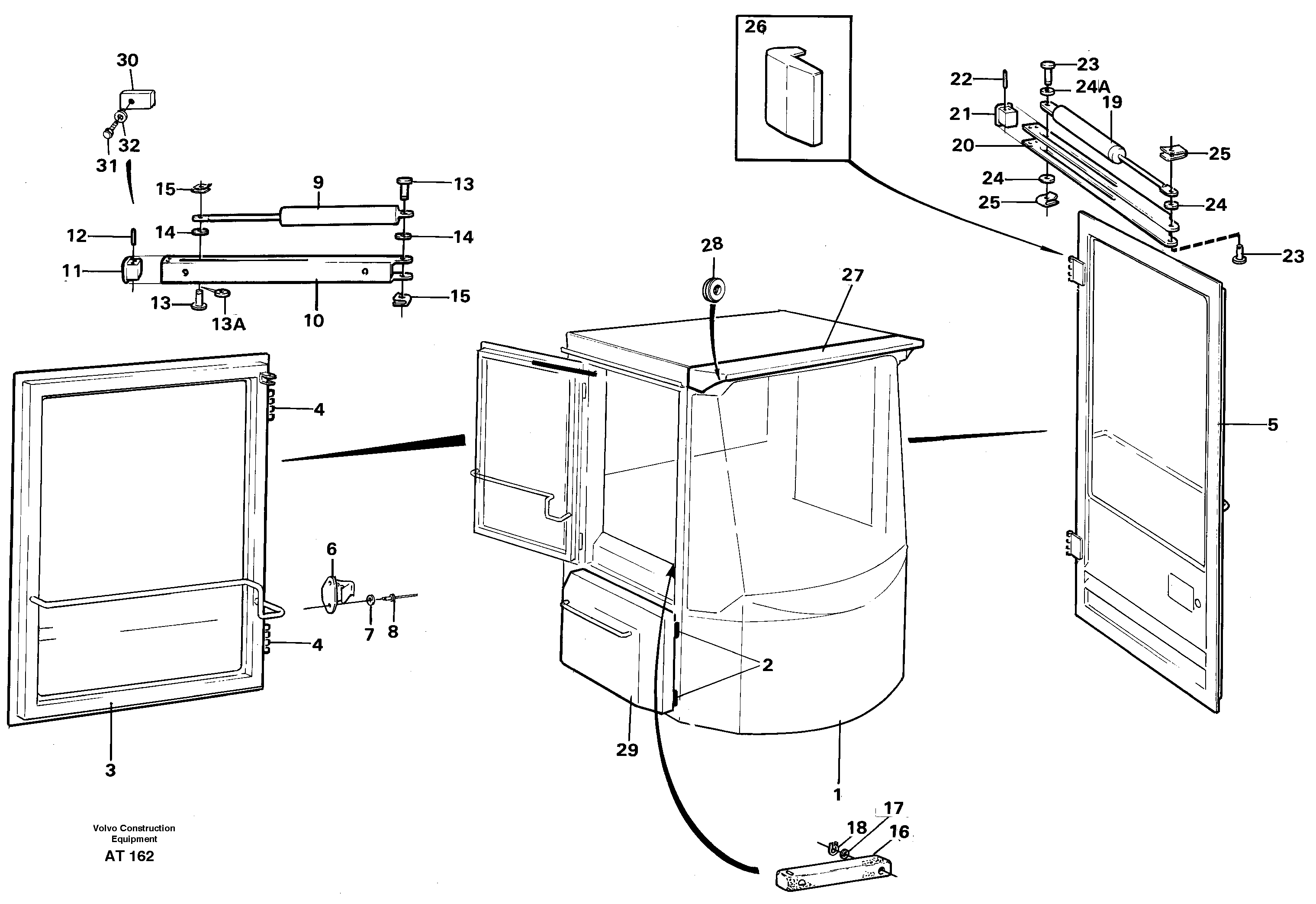 Cab body — volvo parts diagram