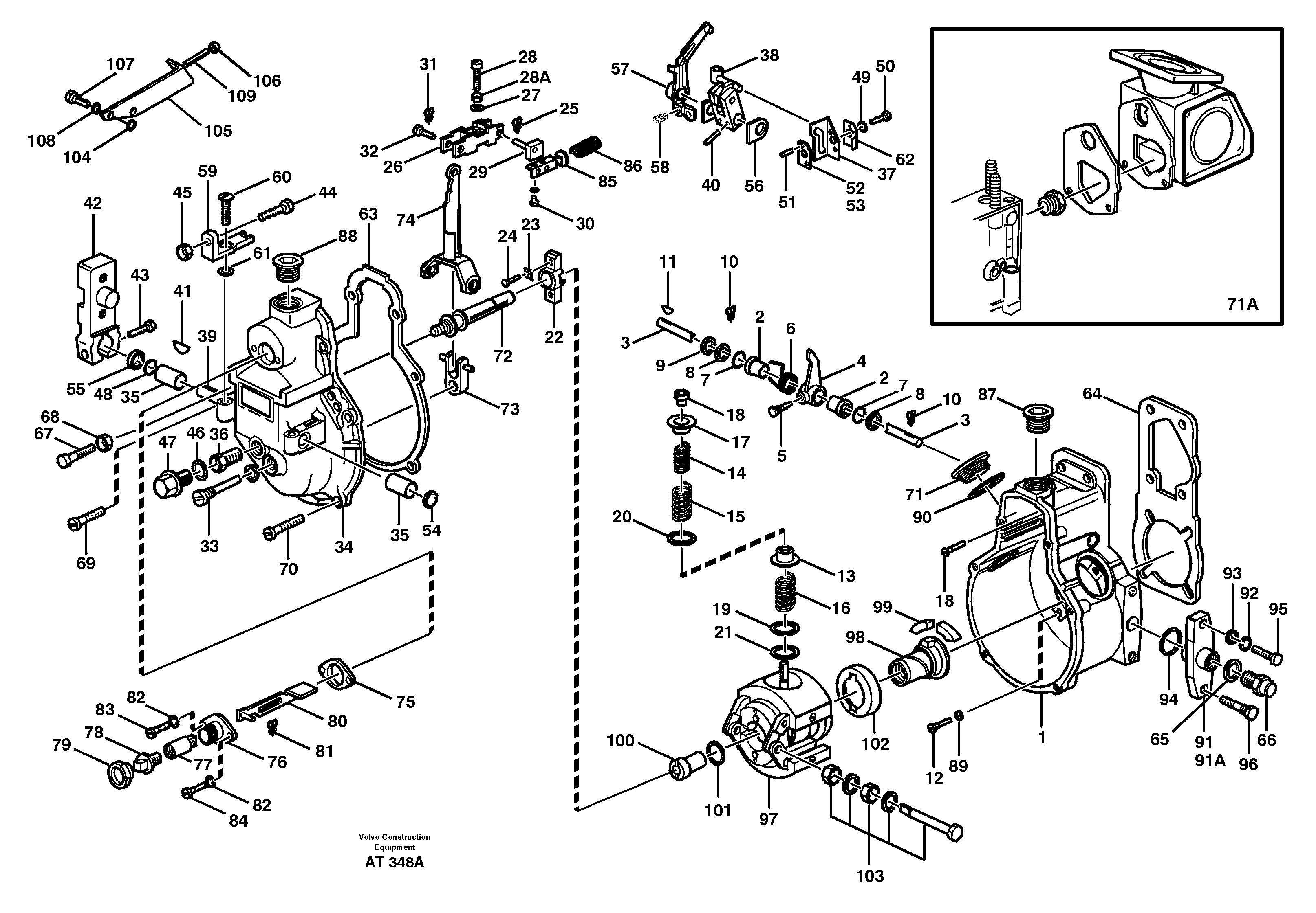 Centrifugal governor — volvo parts diagram
