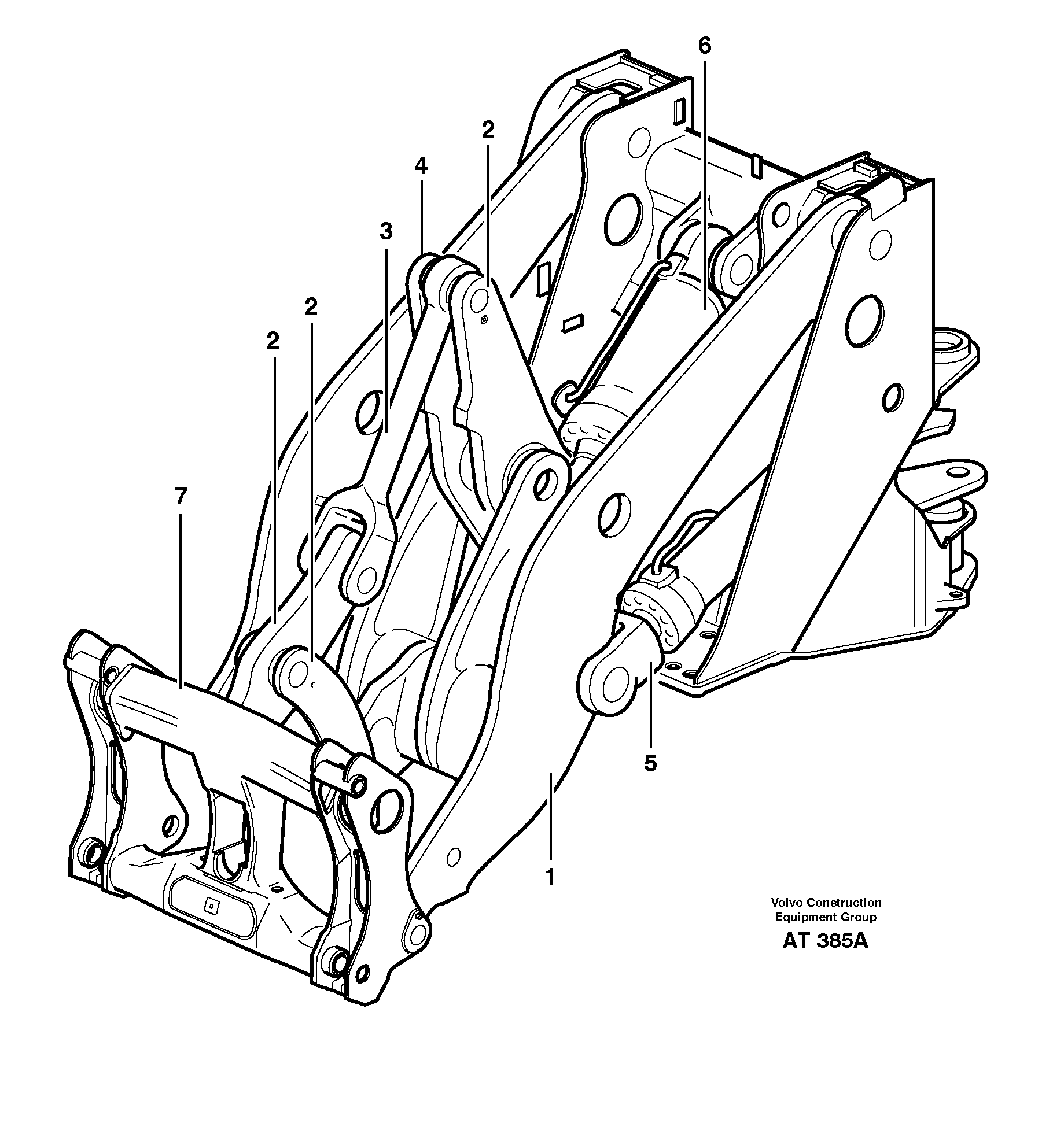 Lifting unit — volvo parts diagram