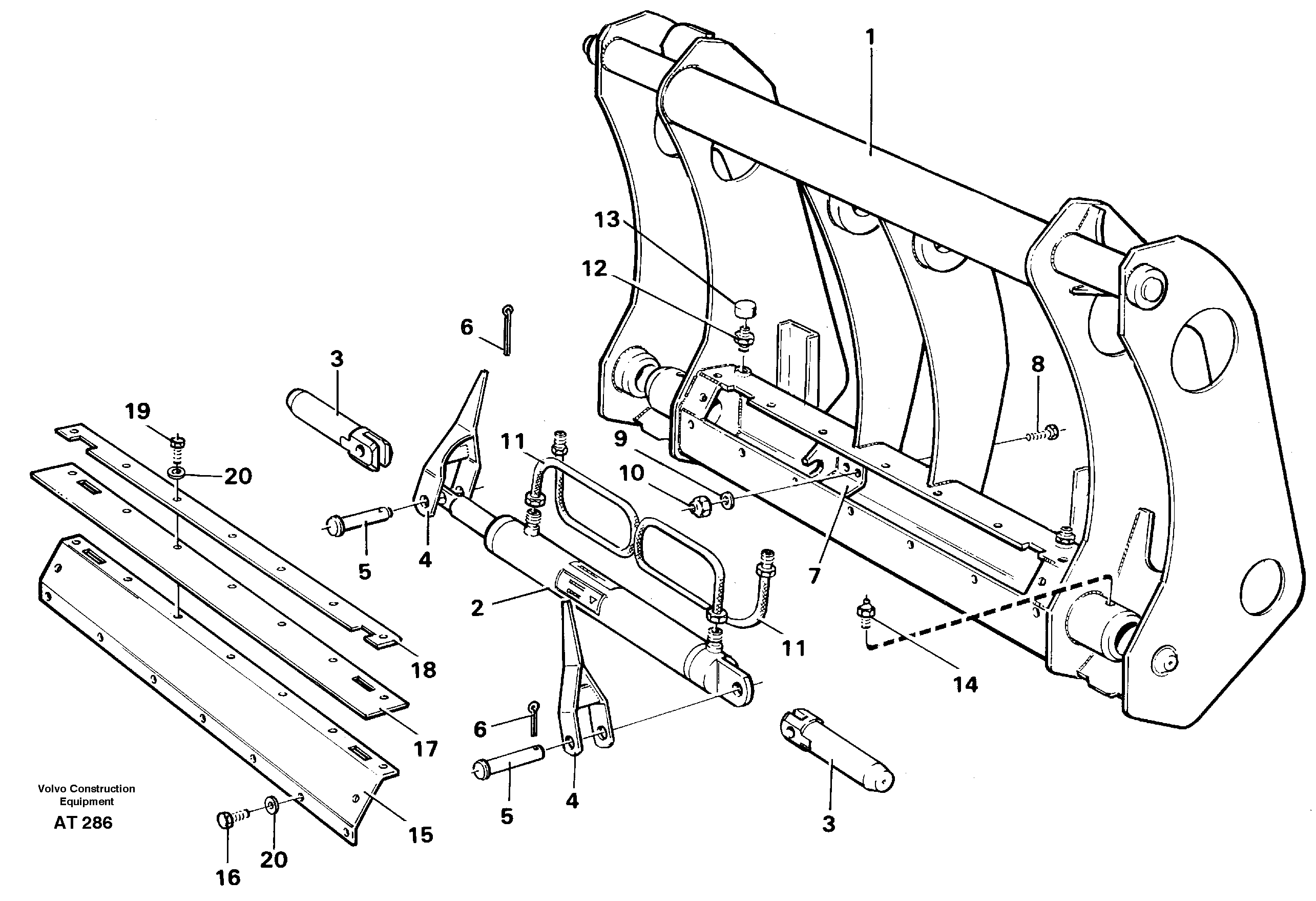 Tool bar. 92773, 92445, 80008, 80009 — volvo parts diagram