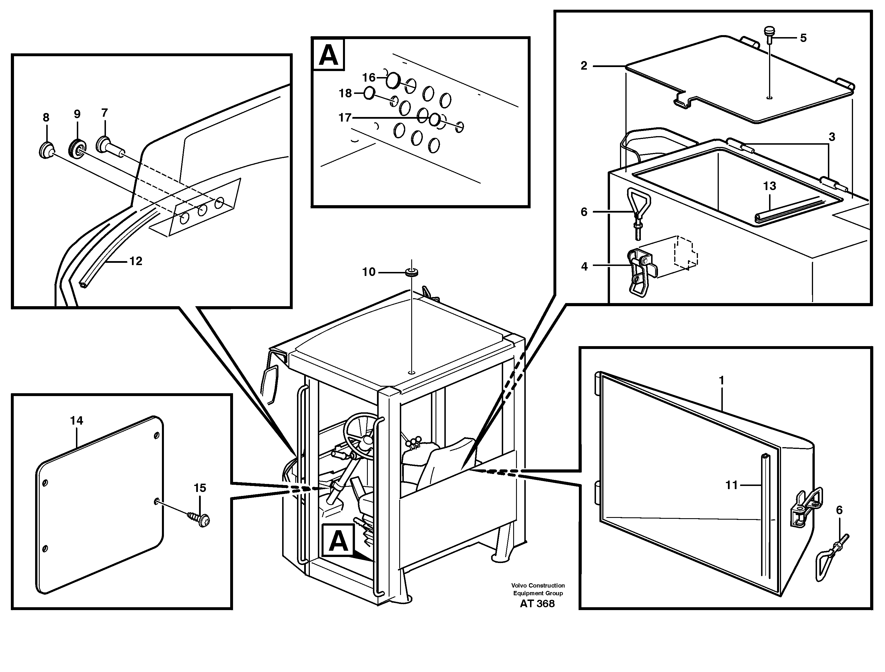Hatches 33275 — volvo parts diagram