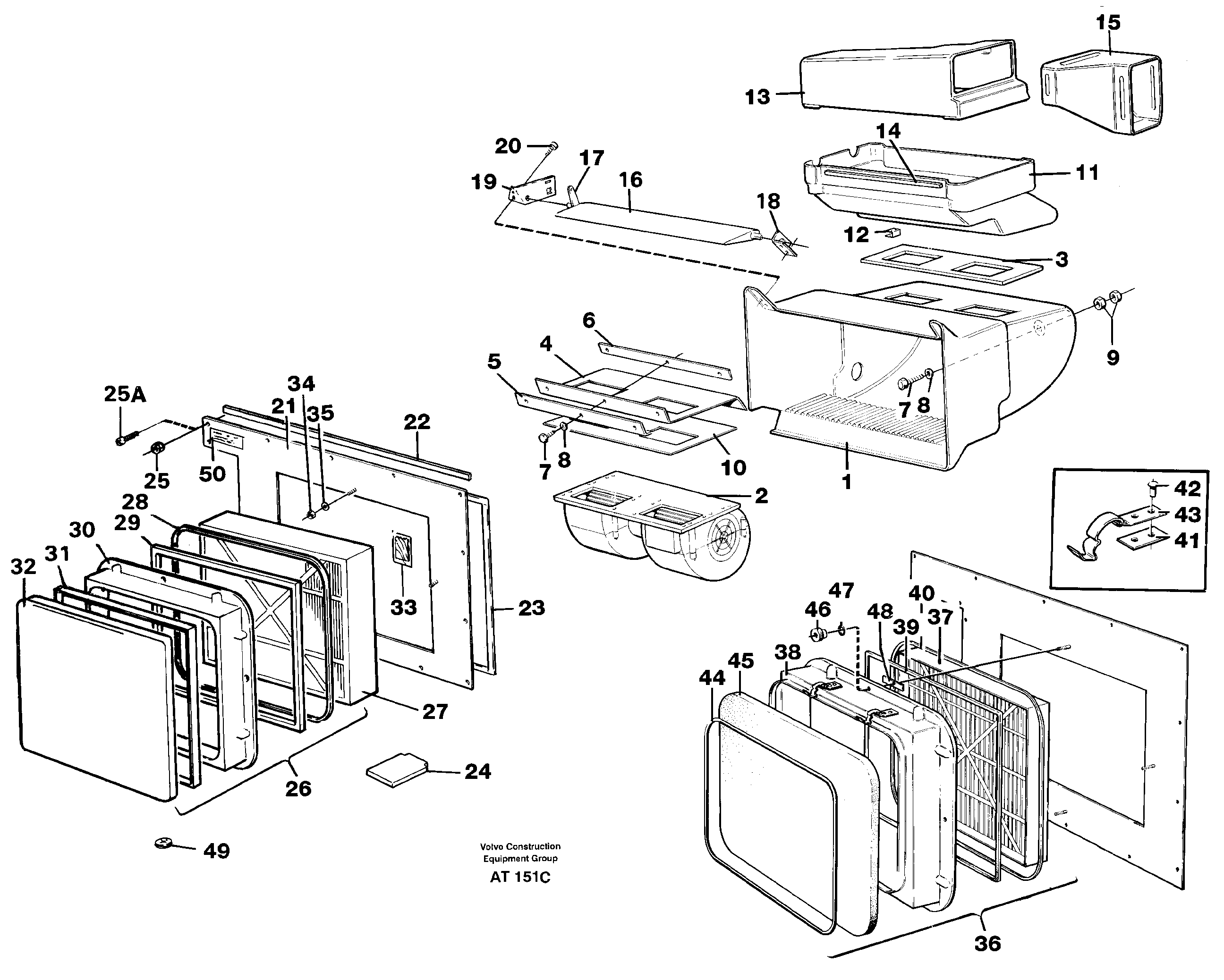 Air filter — volvo parts diagram
