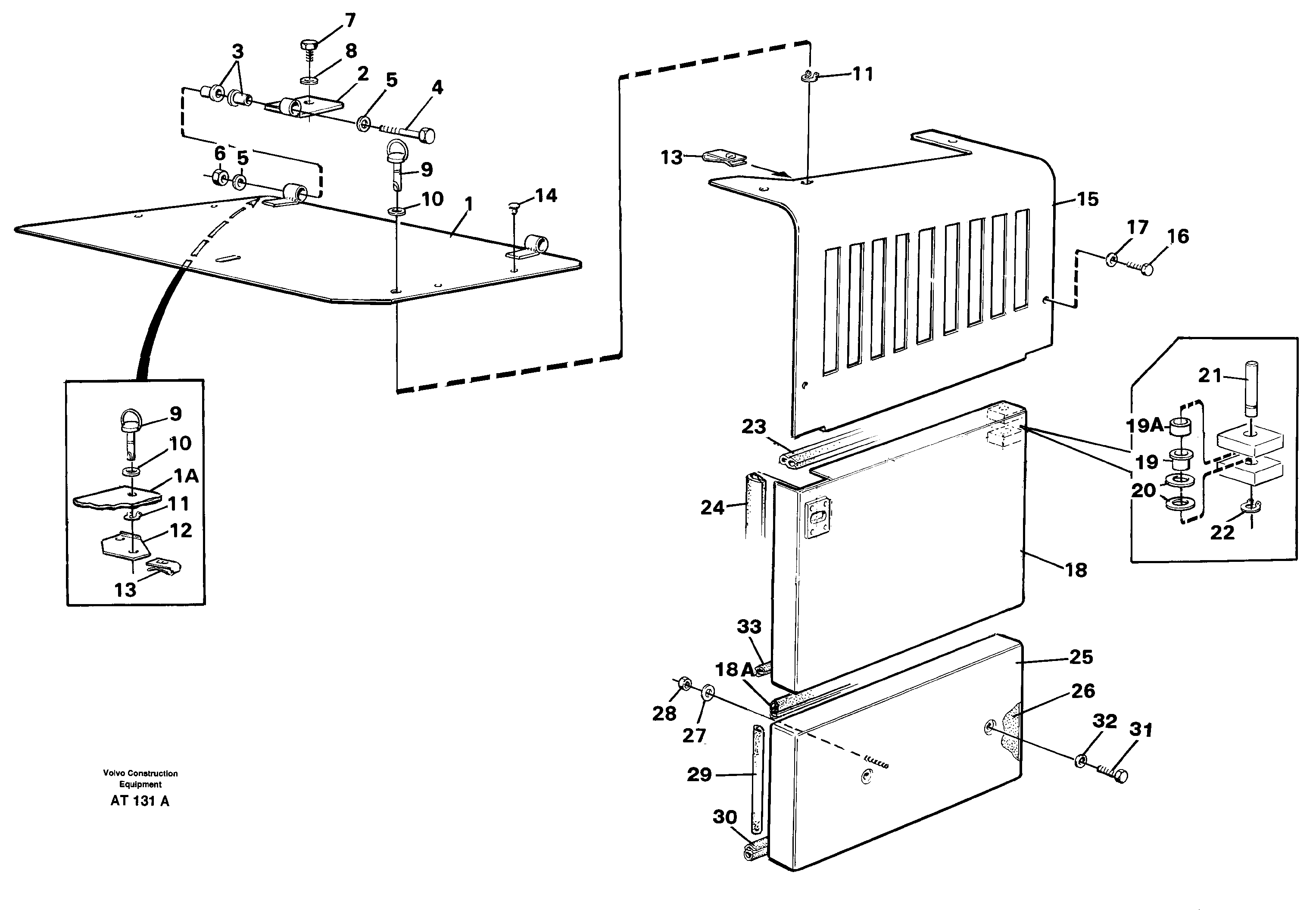 Side hatches, front — volvo parts diagram